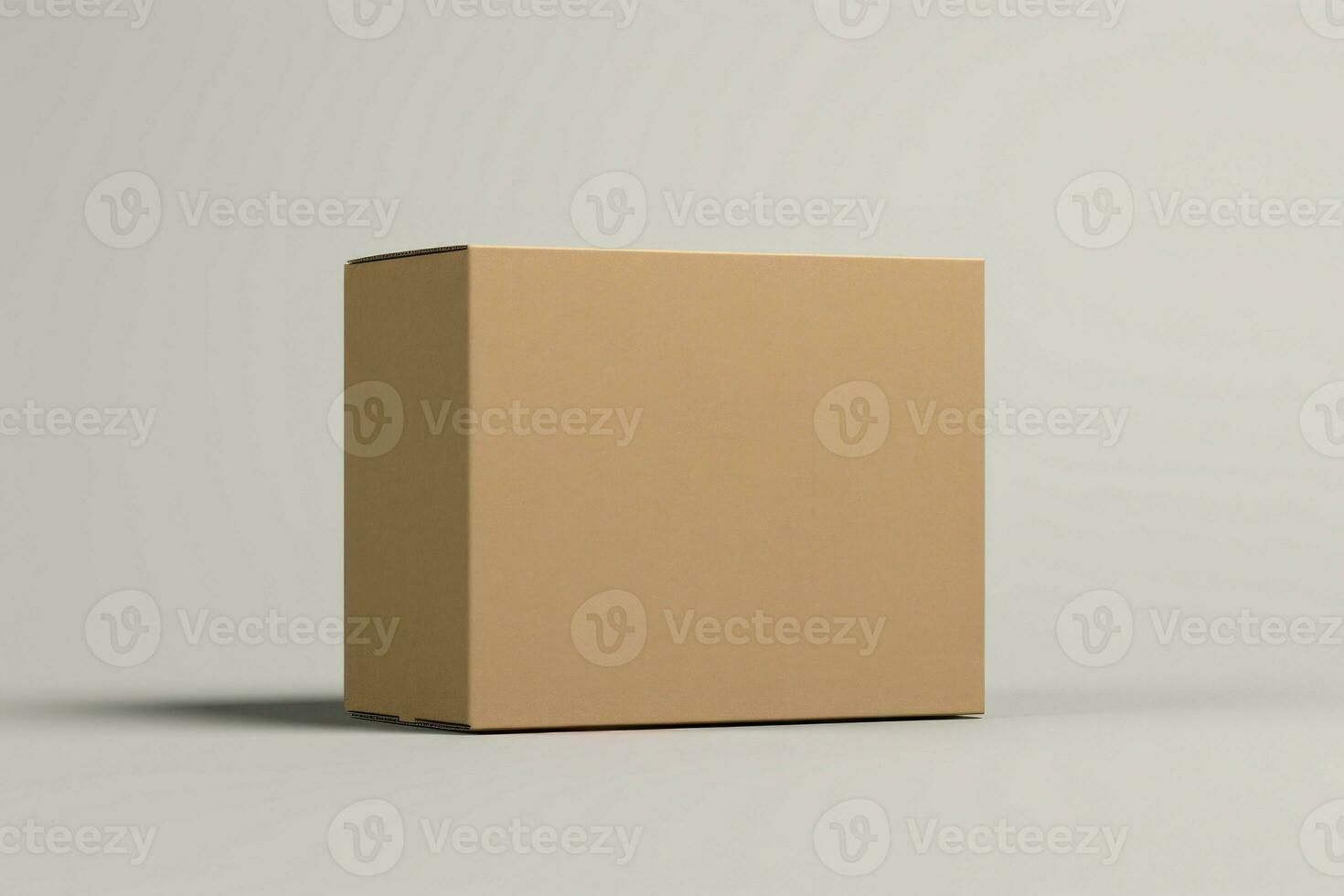 Textured Cardboard box background. Generate Ai photo