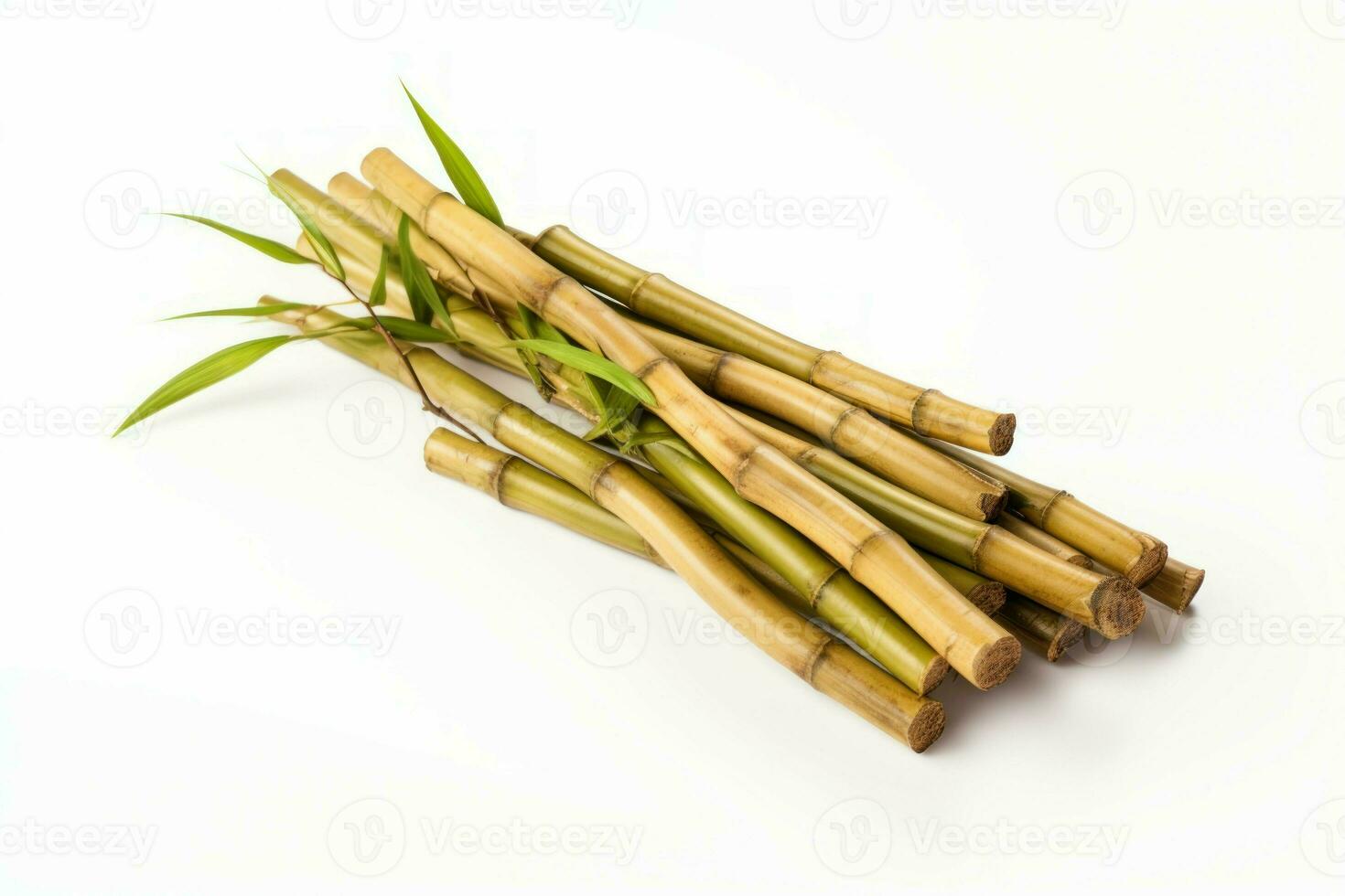 Sturdy Bunch bamboo stick. Generate Ai photo
