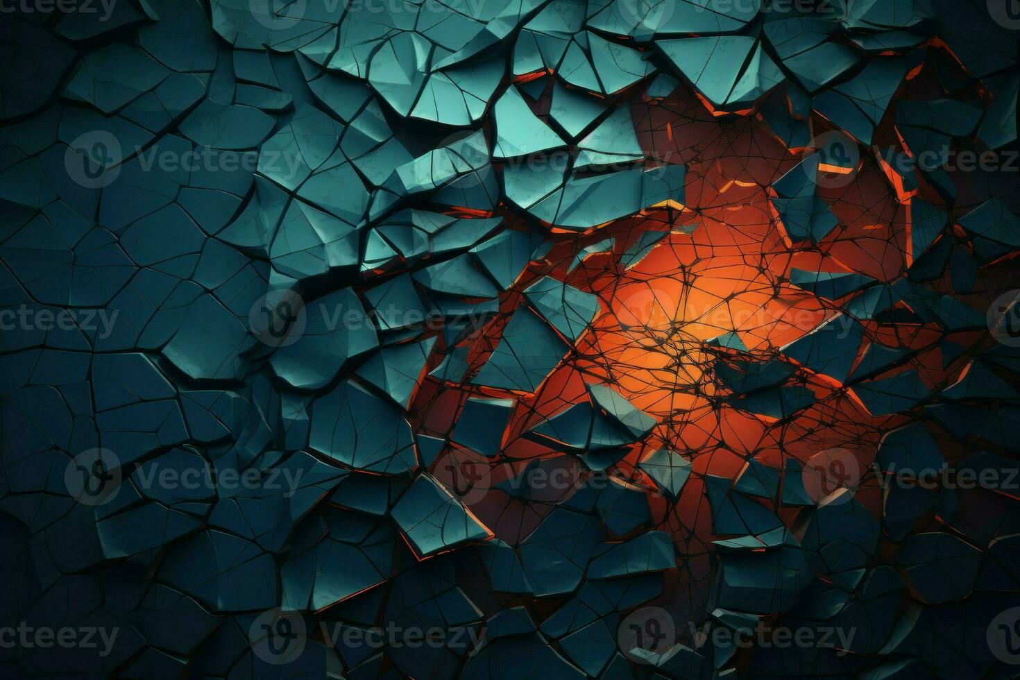 Worn abstract crack background. Generate Ai photo