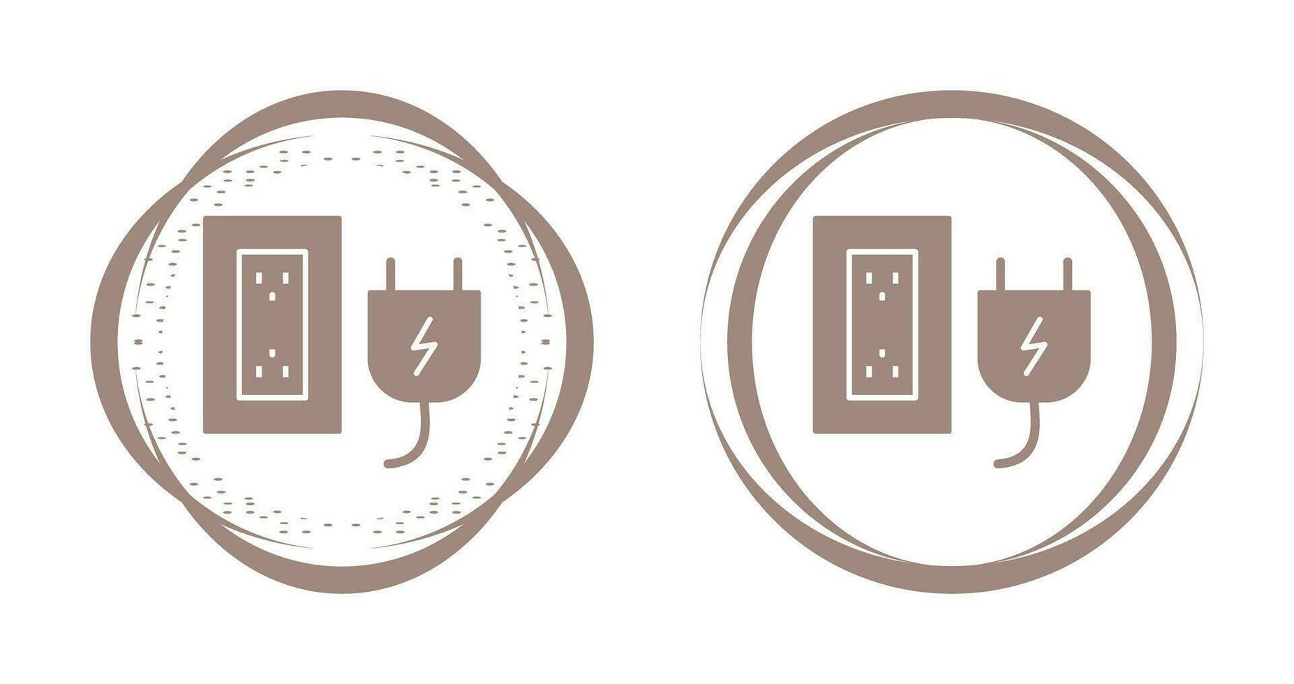 Plug and Socket Vector Icon