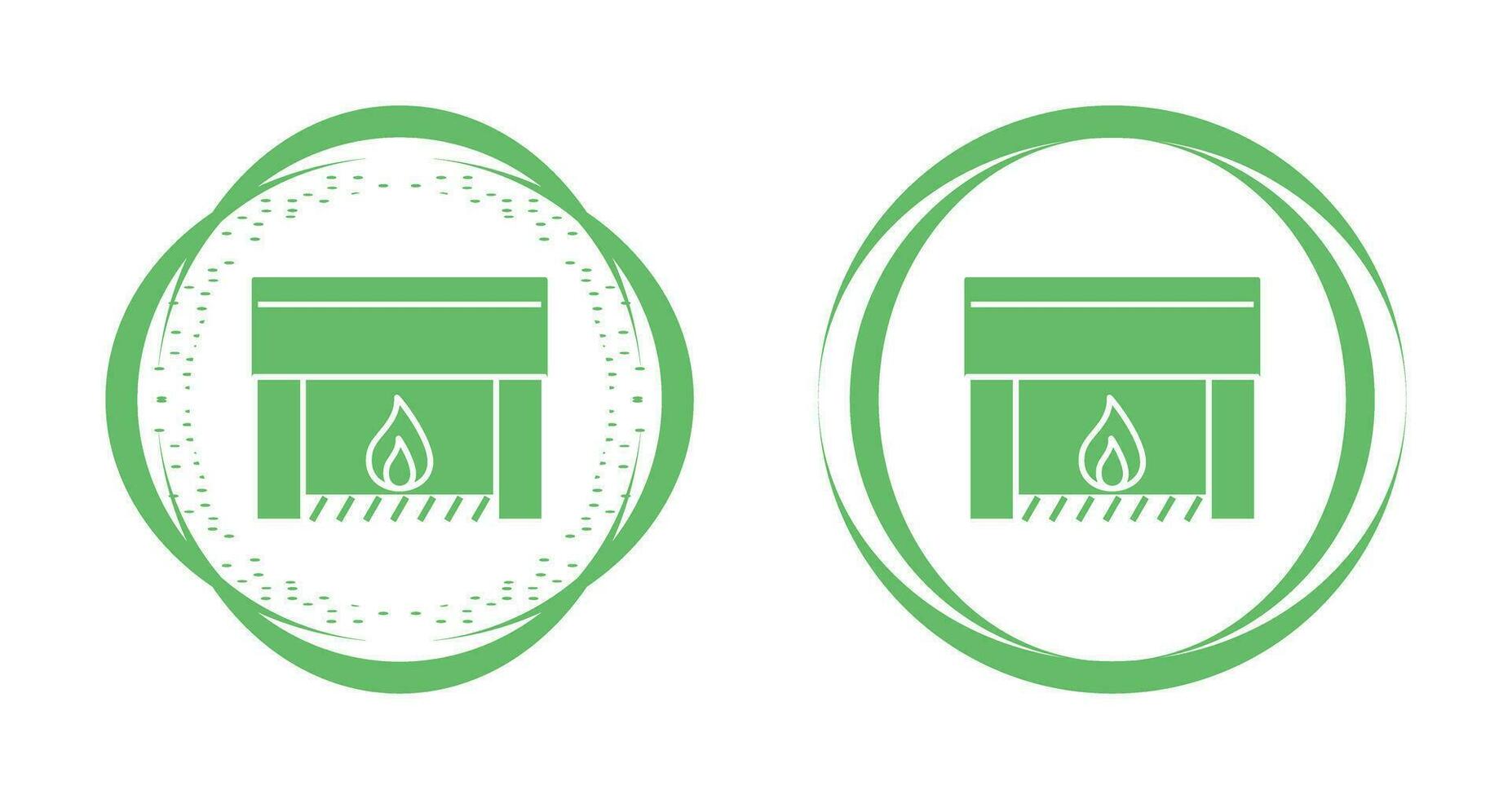 Fireplace Vector Icon