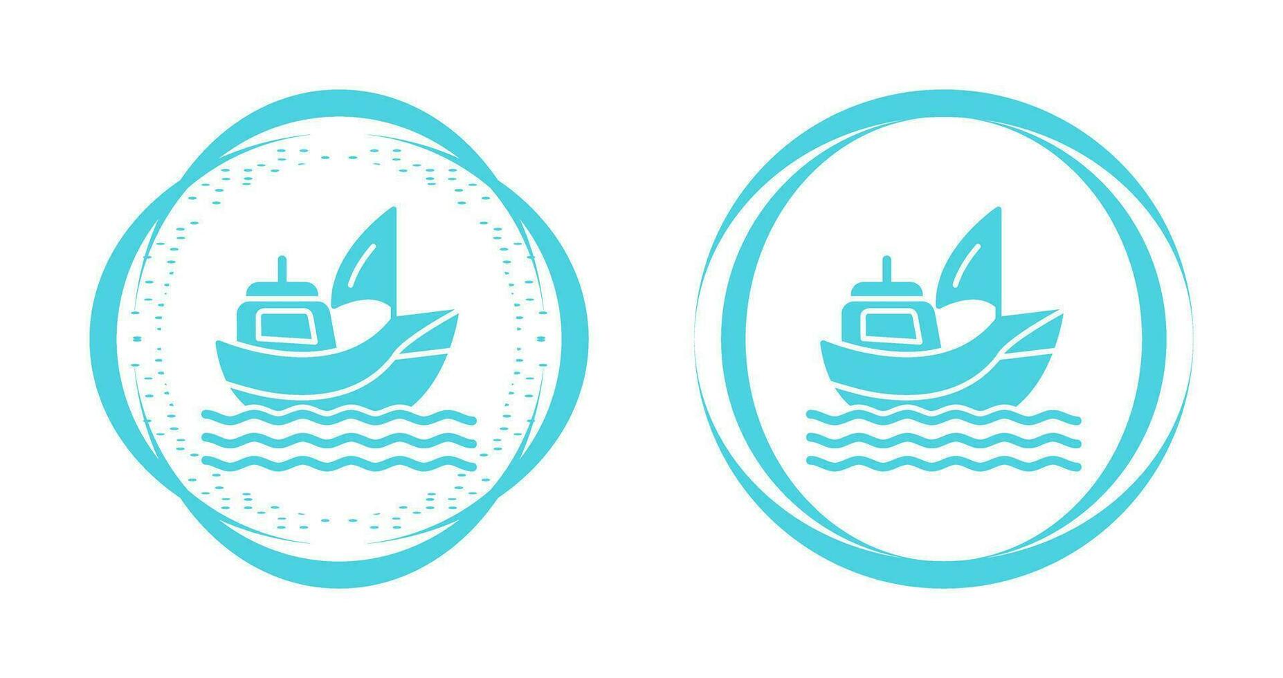 icono de vector de barco