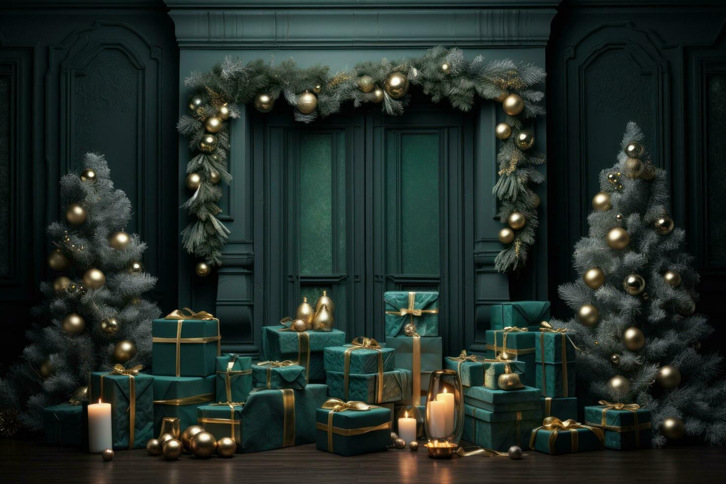 fondo de navidad verde 28841141 Foto de stock en Vecteezy