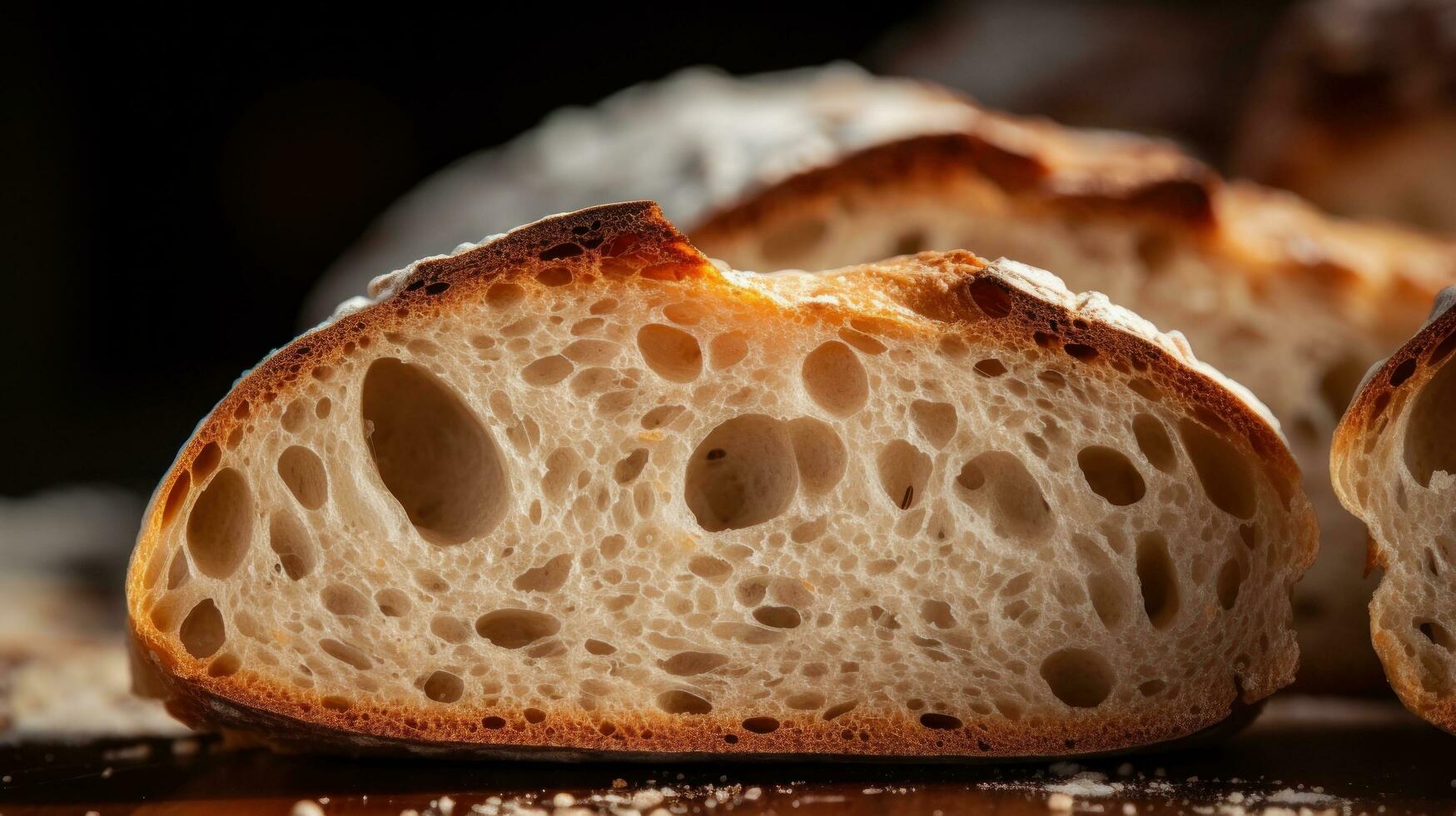 Fresh hot bread photo