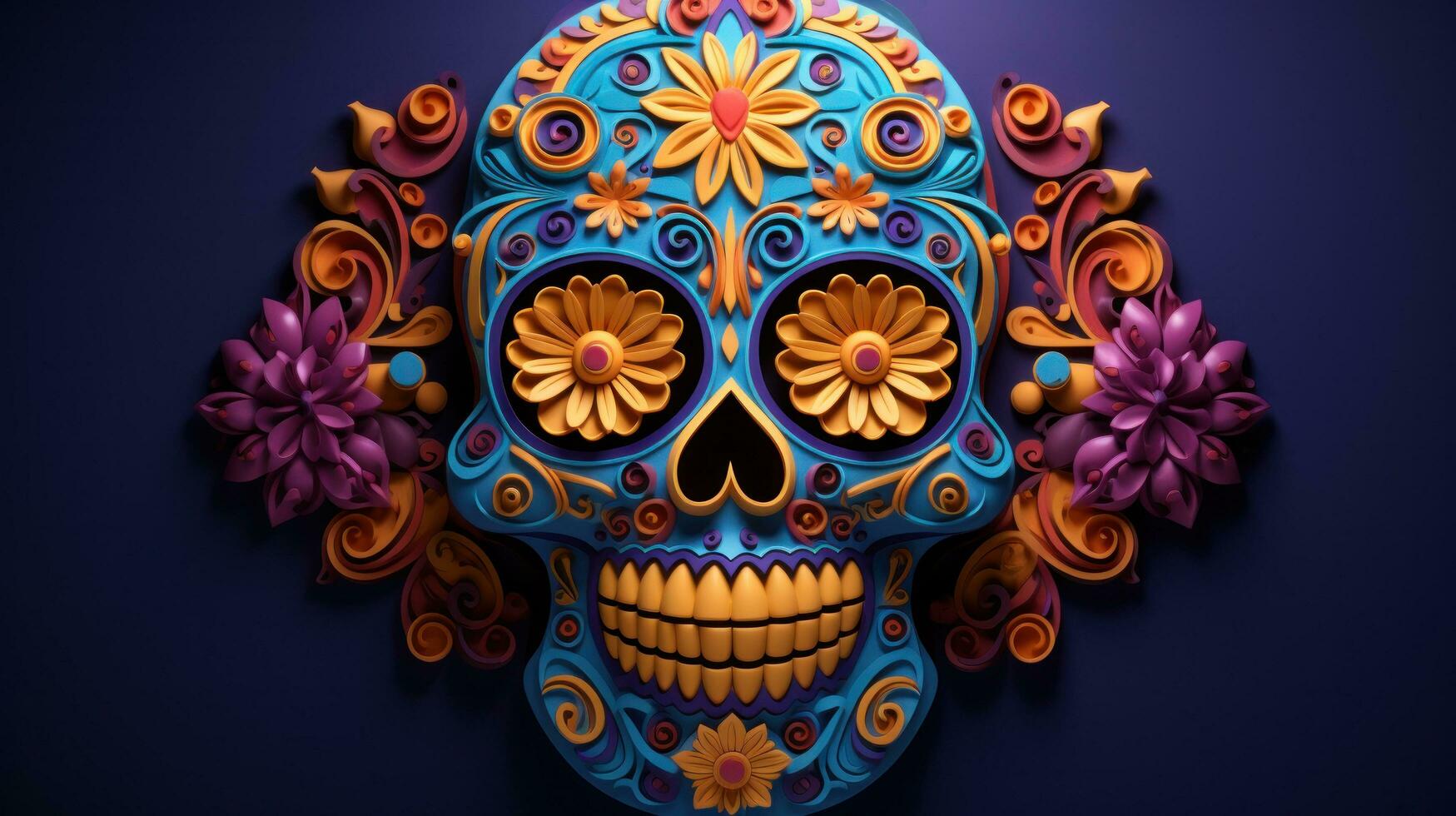 dia de muertos calaverita de azucar foto