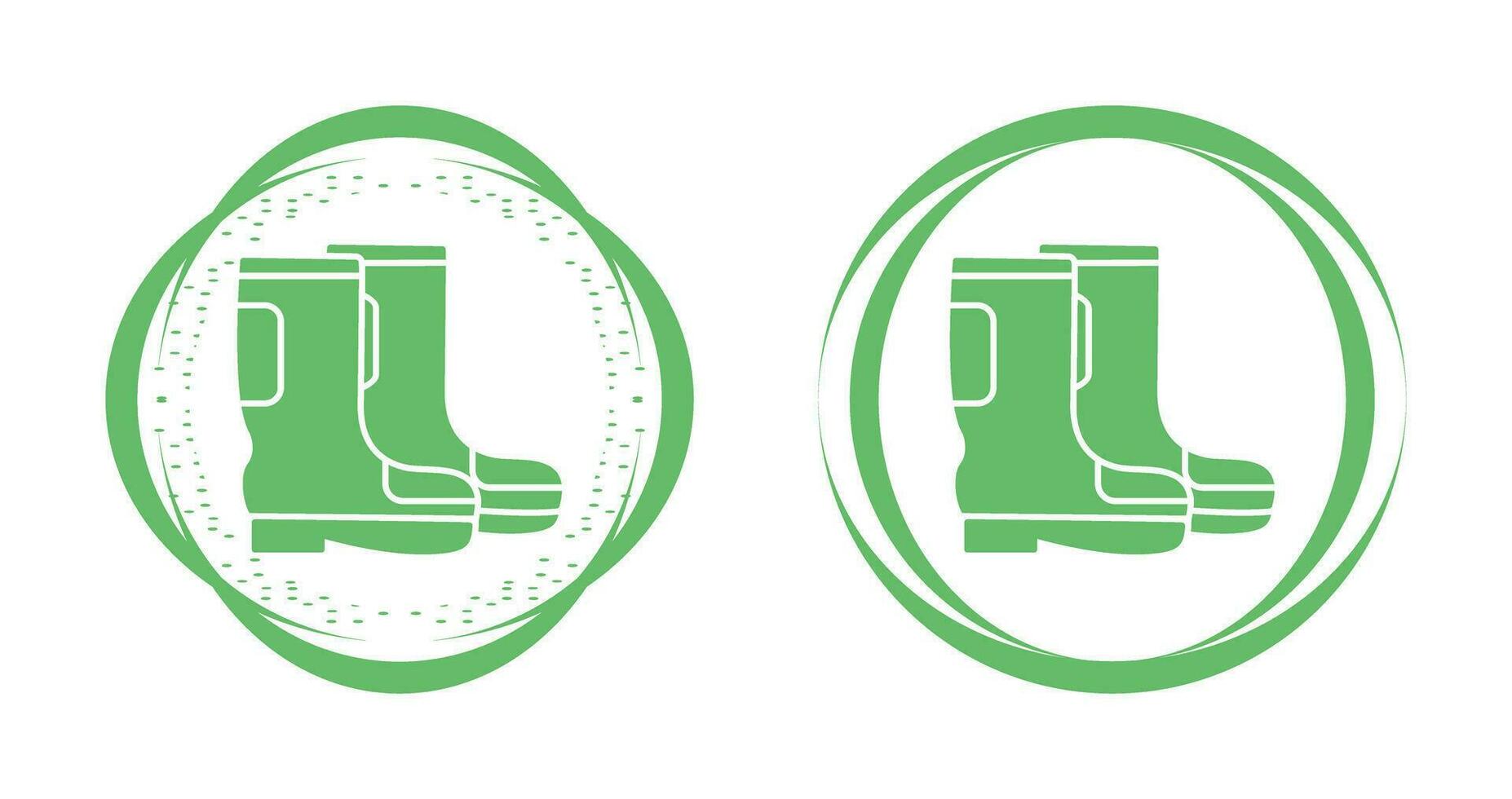 icono de vector de botas de lluvia