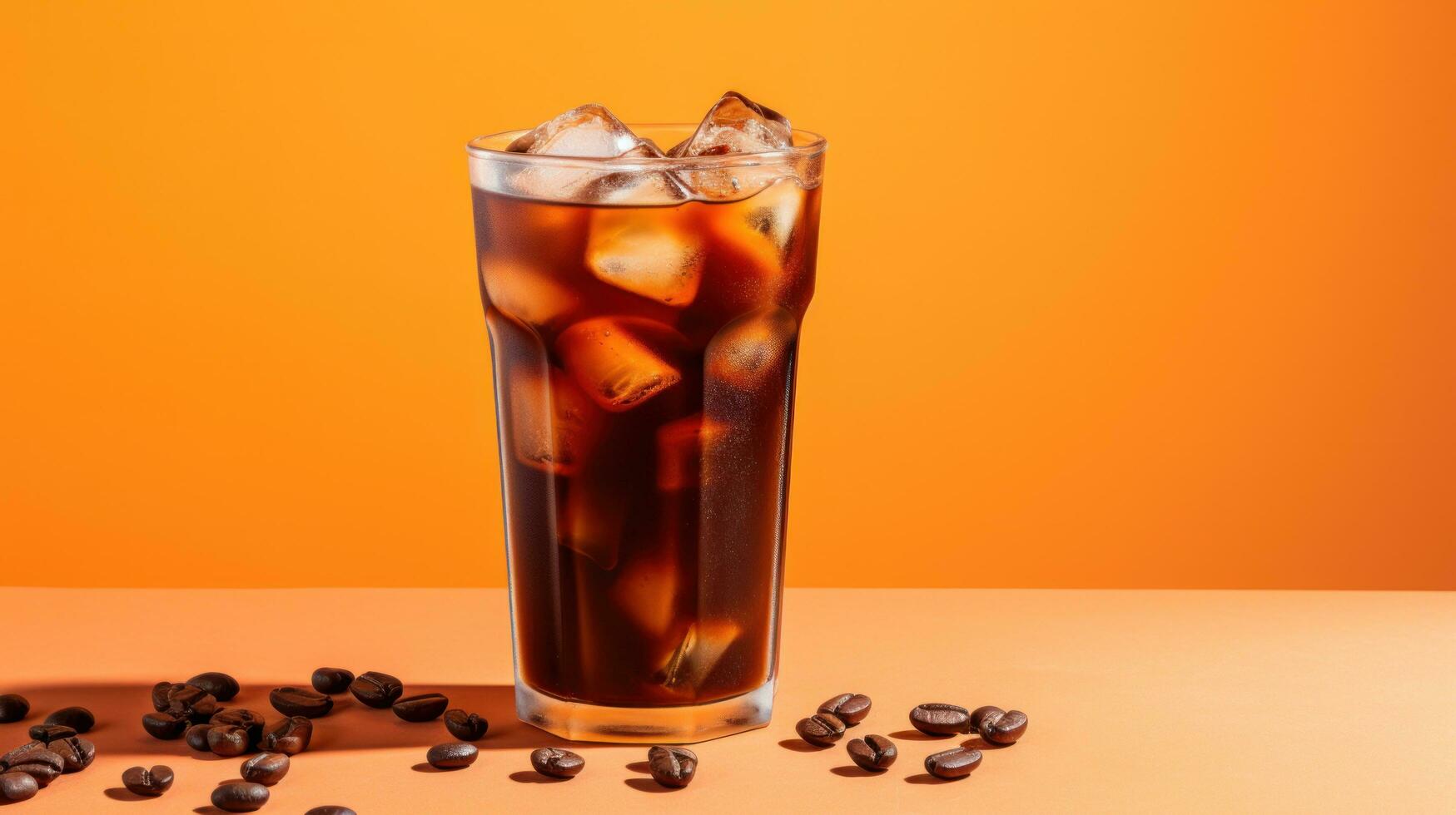Delicious Iced Coffee with Pumpkin Spice photo