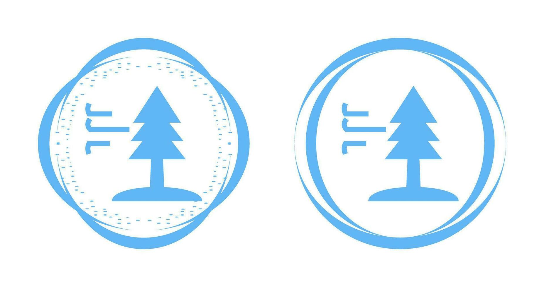 Tree with Wind Vector Icon