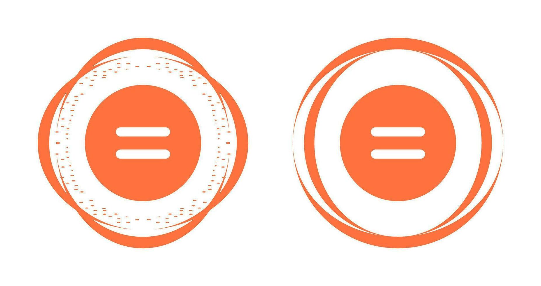 Equal to Symbol Vector Icon