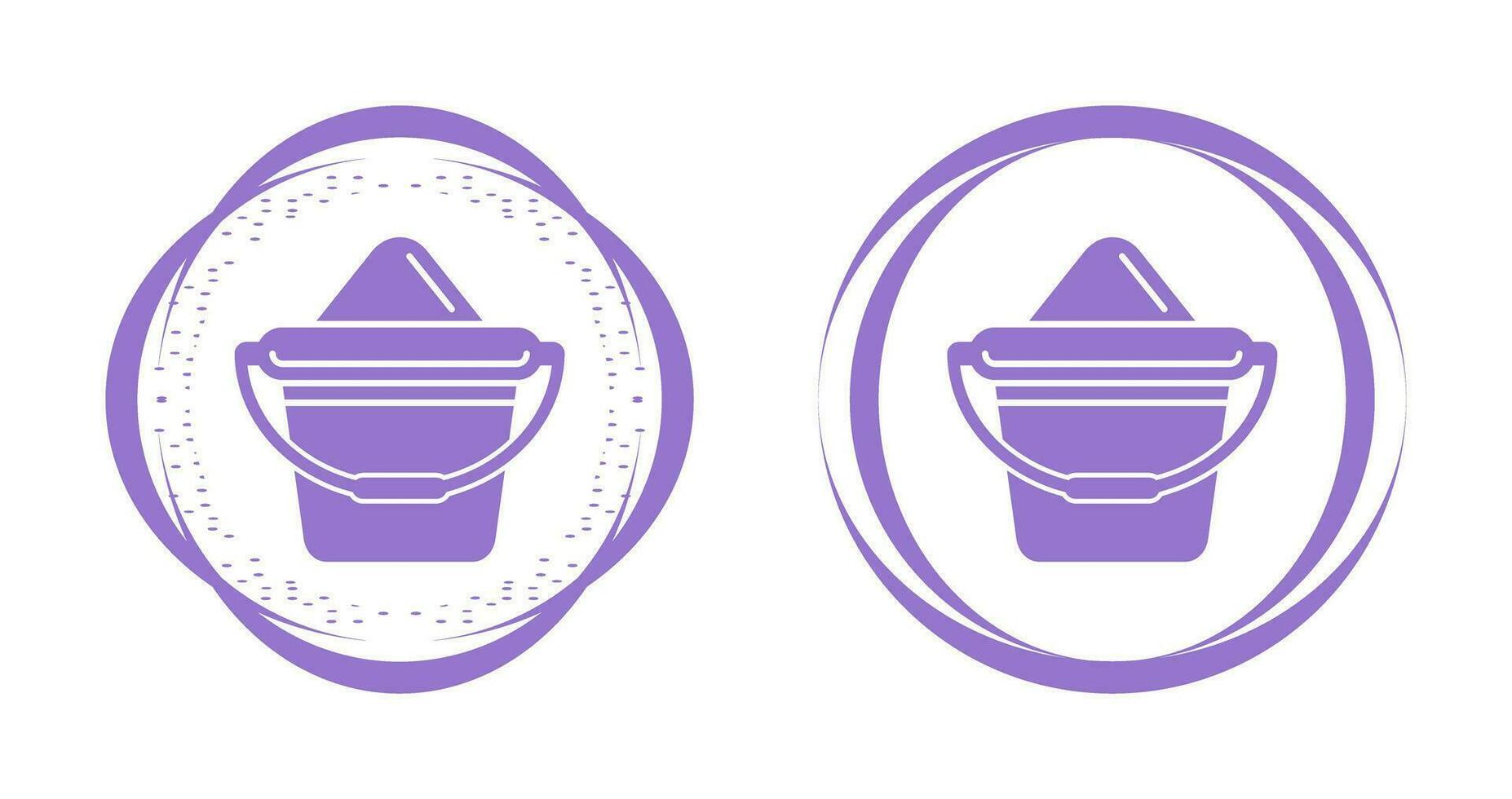 Sand Bucket Vector Icon