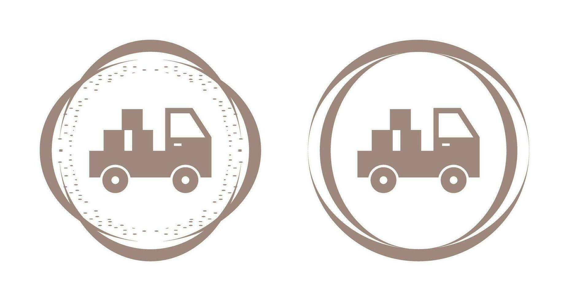 icono de vector de camioneta