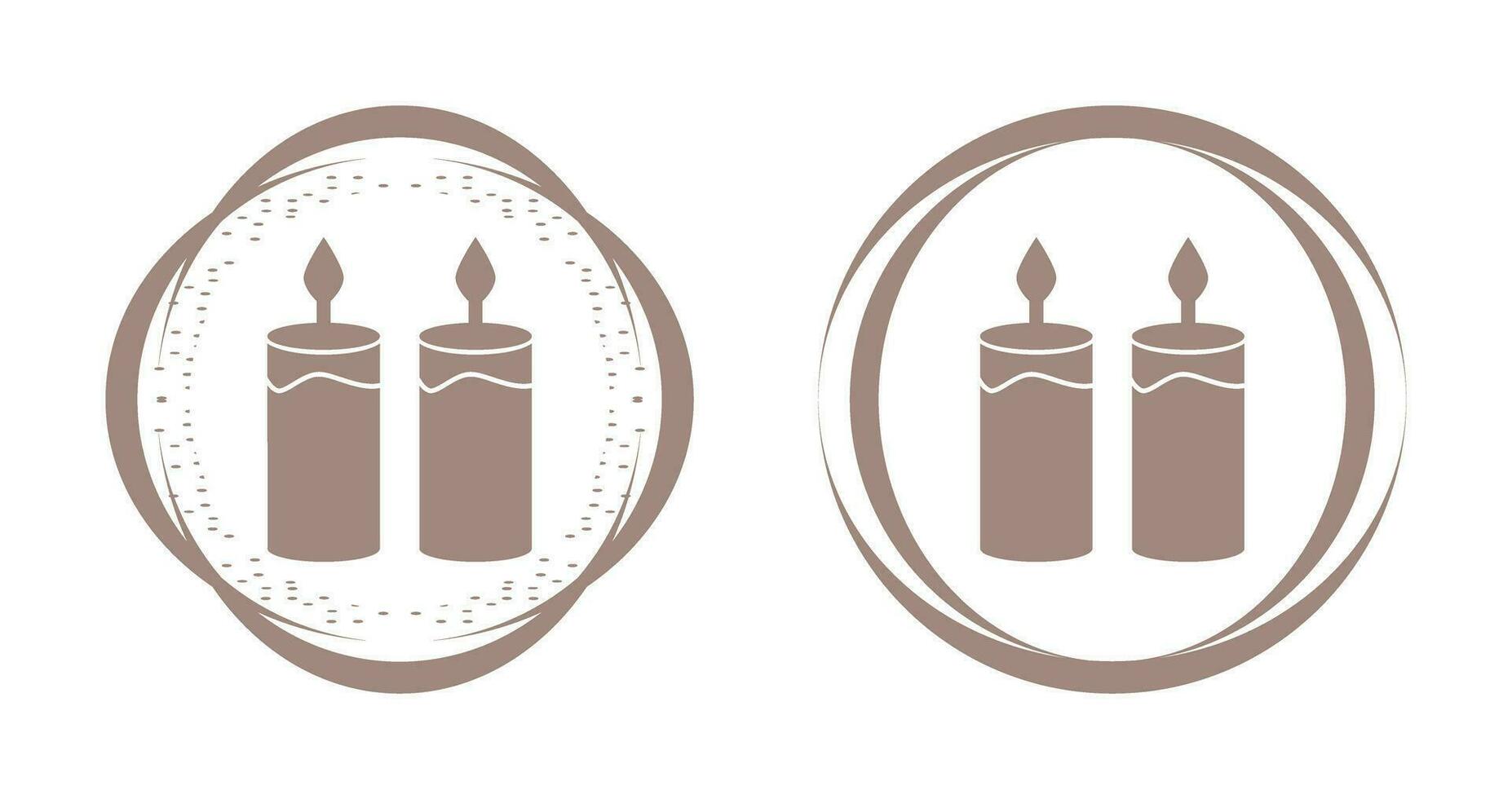 Two Candles Vector Icon