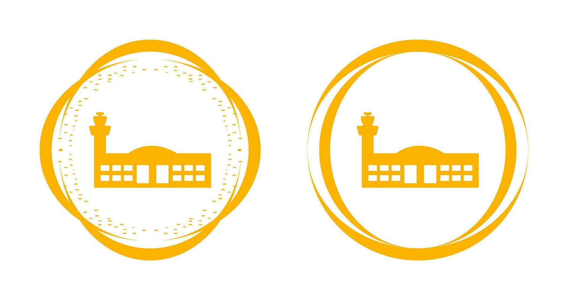Airport Building Vector Icon