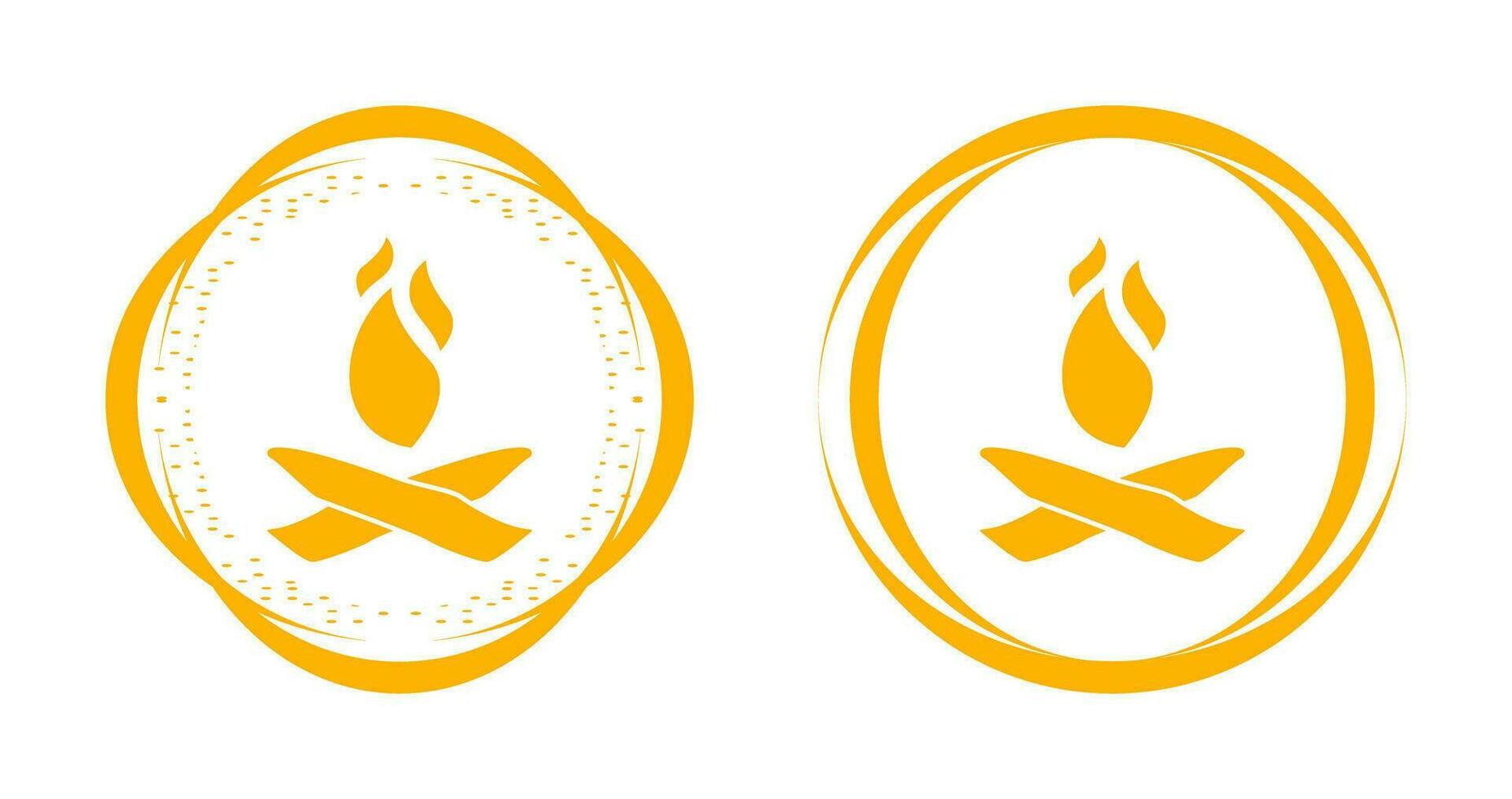 Camp Fire Vector Icon