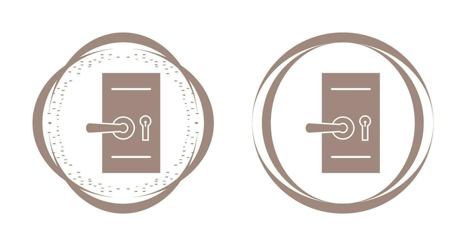 Door Security Lock Vector Icon