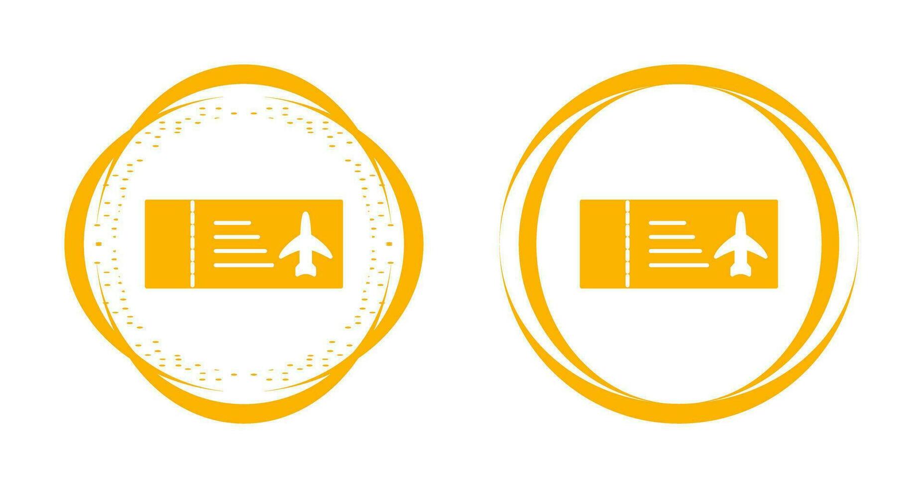 Plane Tickets Vector Icon