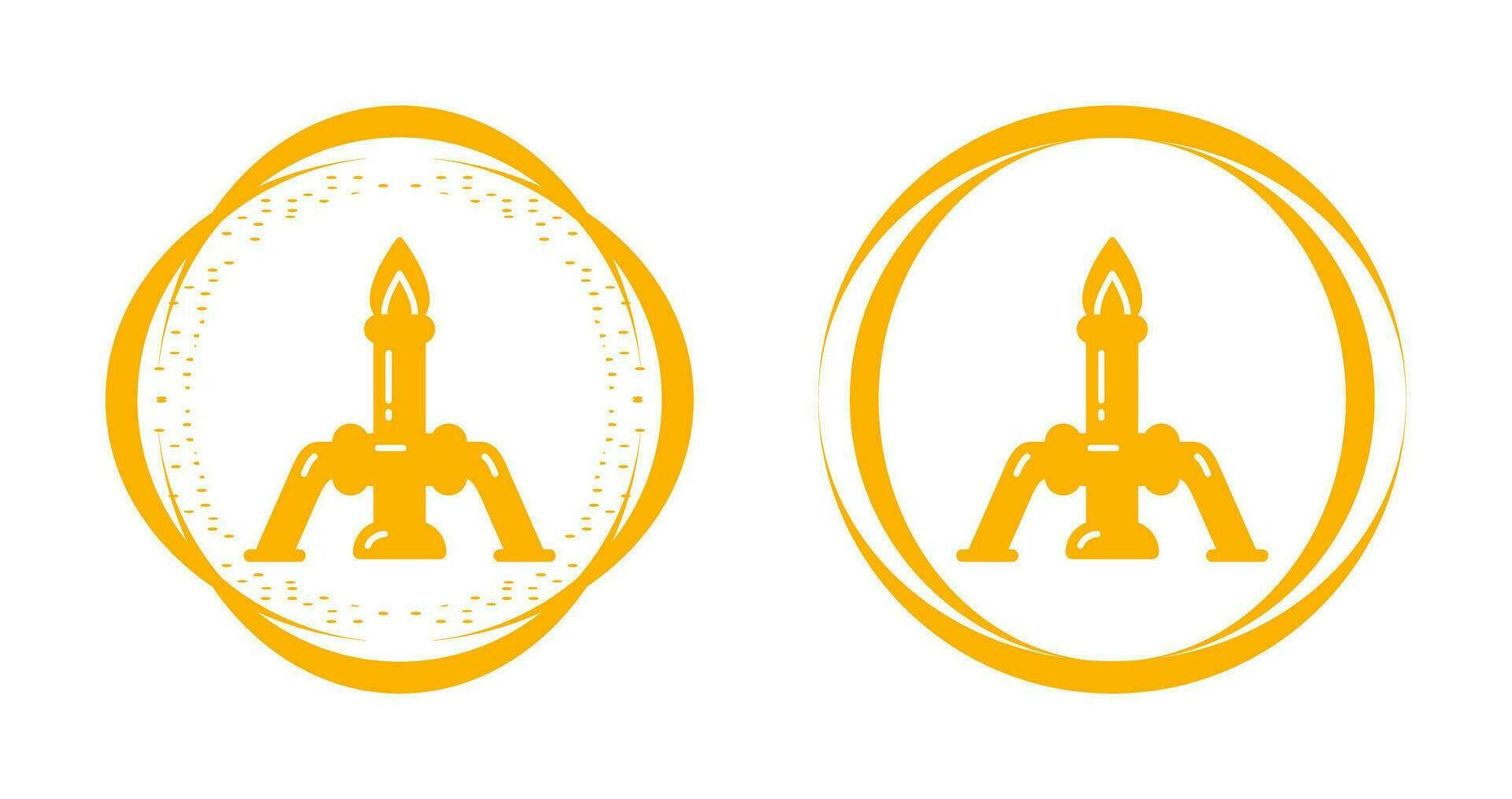 Chemistry Candles Vector Icon