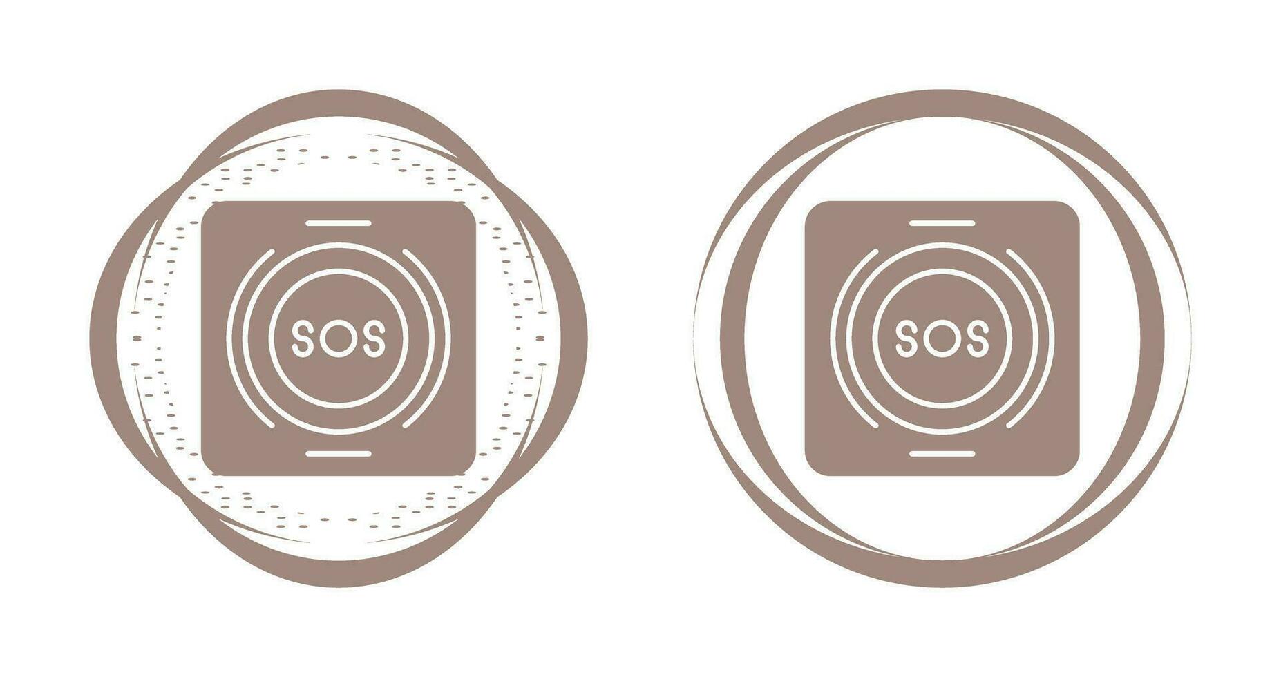 Emergency Button Vector Icon