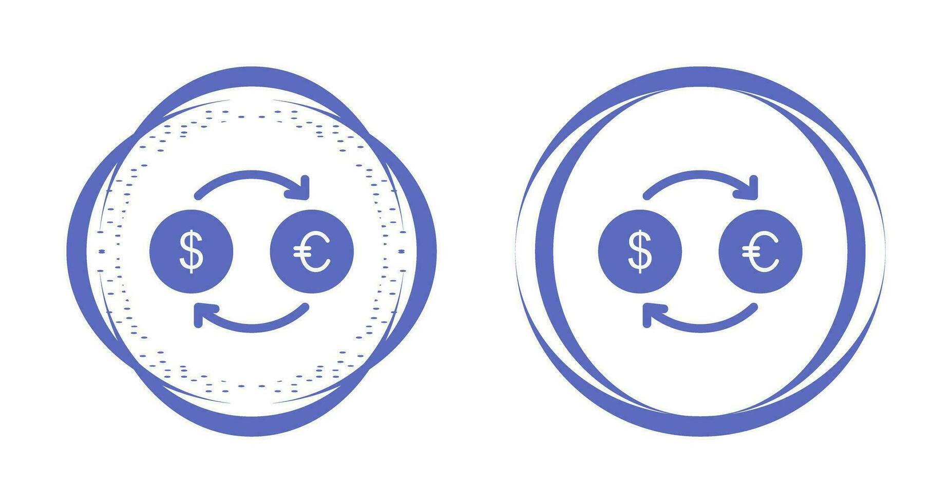 Dollar to Euro Vector Icon