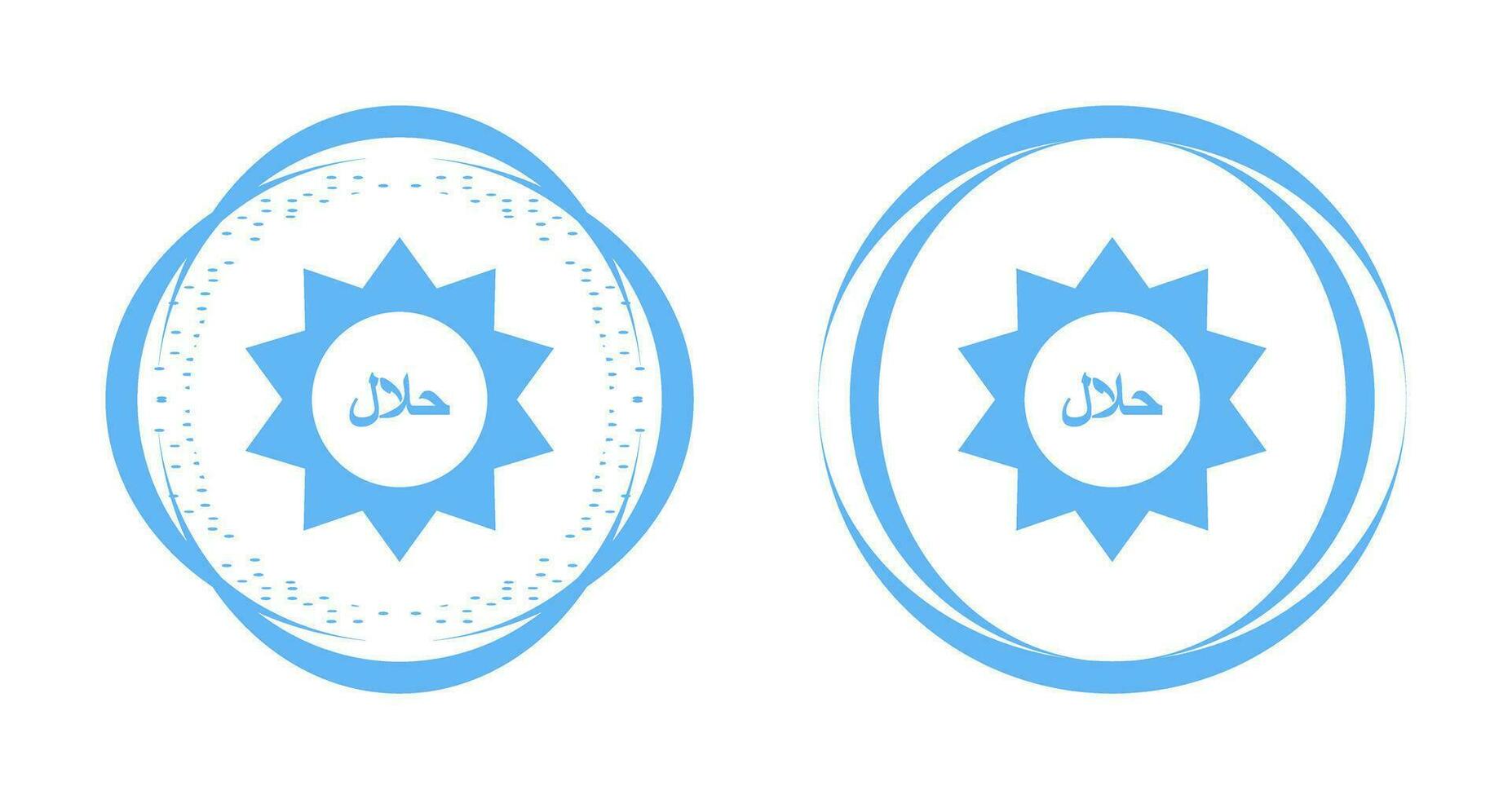 Halal Sticker Vector Icon