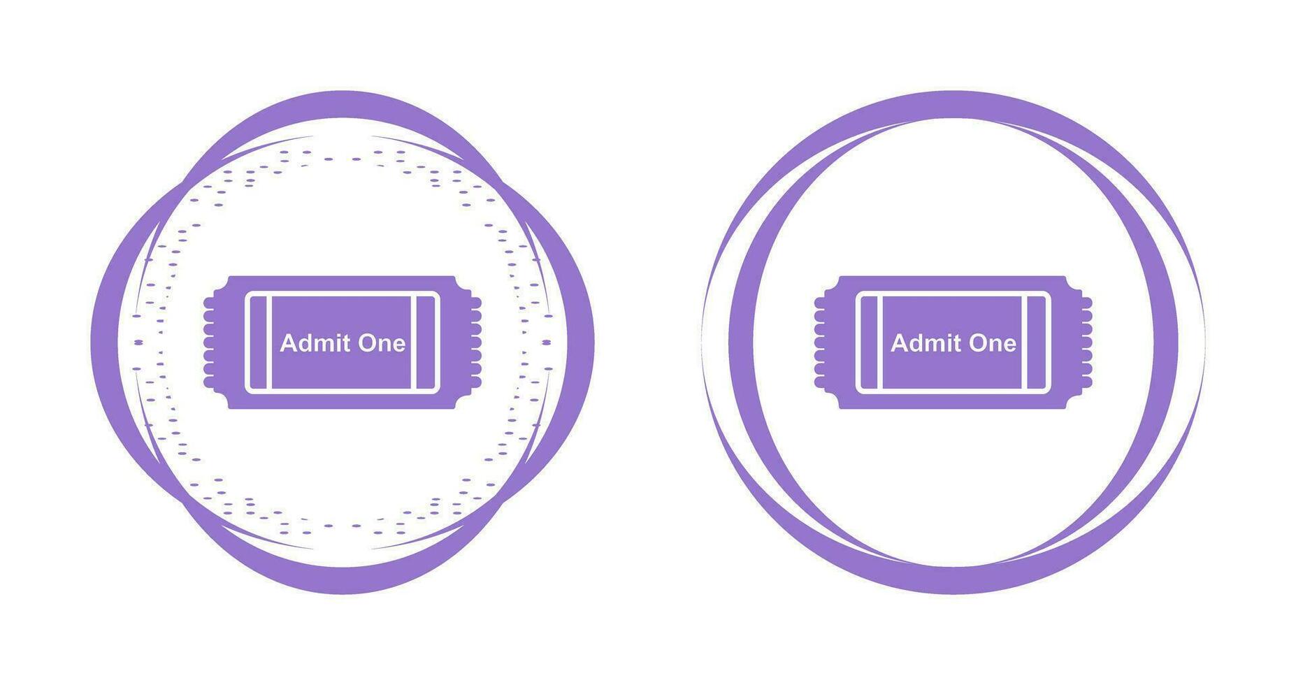Movie Ticket Vector Icon