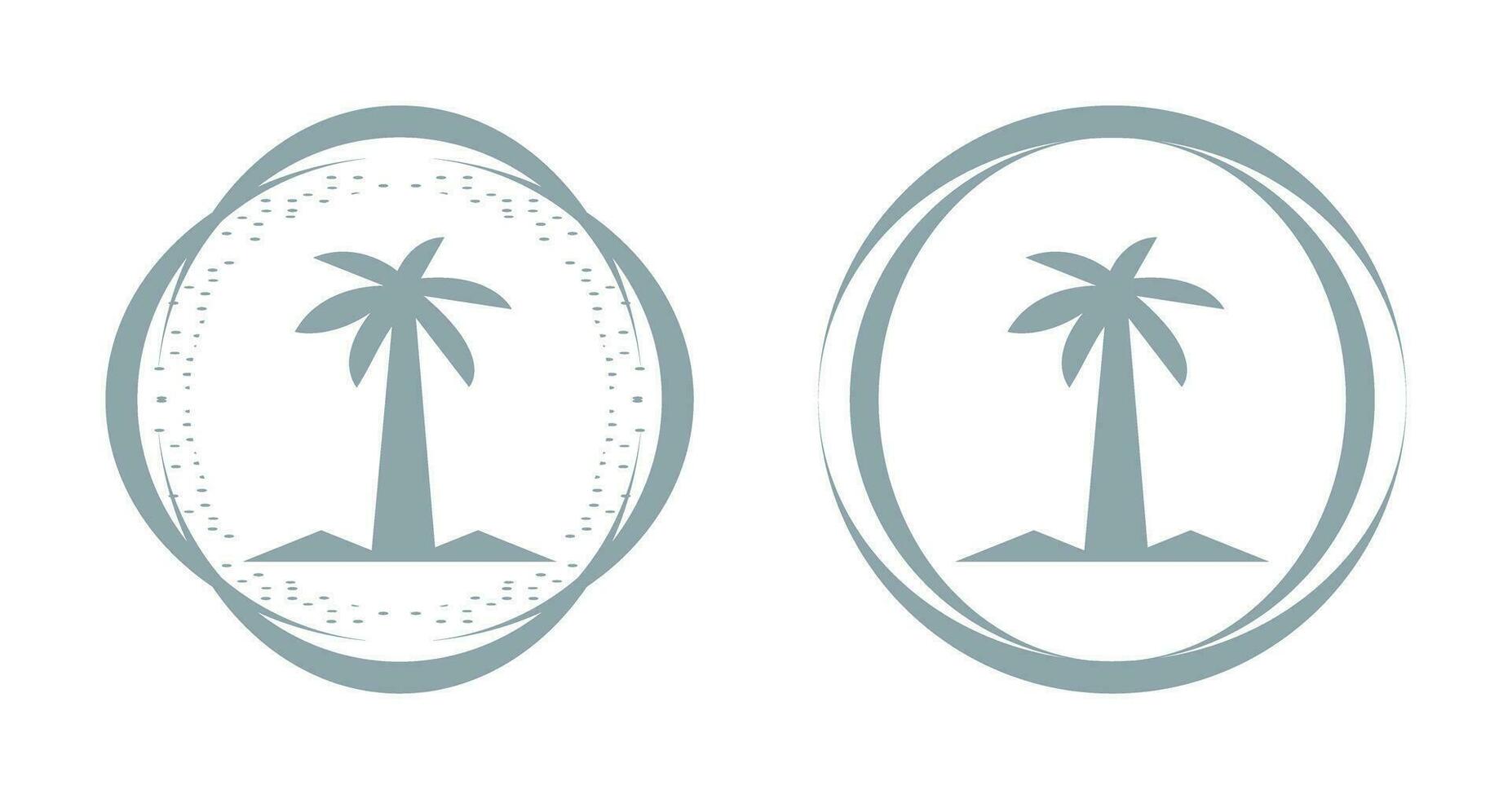 icono de vector de árbol de coco