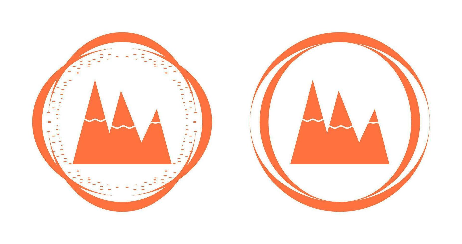 Ice Top Mountain Vector Icon