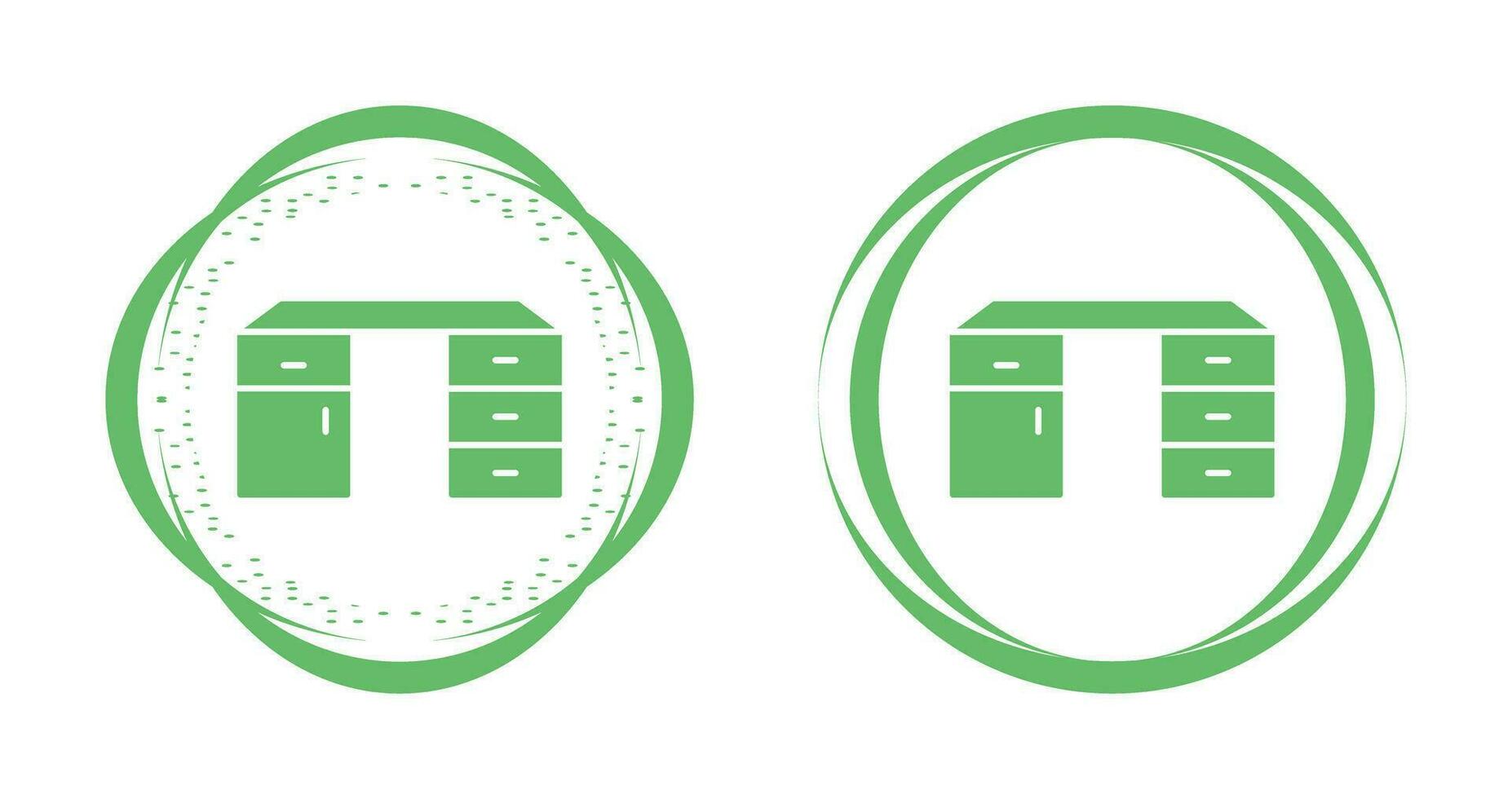 Table with Drawers Vector Icon