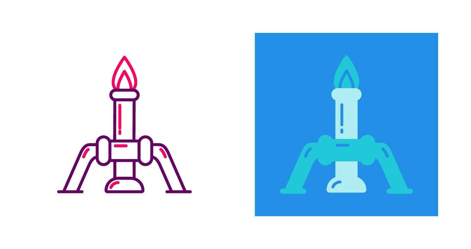 Chemistry Candles Vector Icon