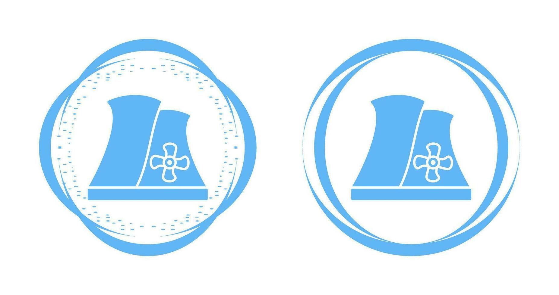 Nuclear Plant Vector Icon