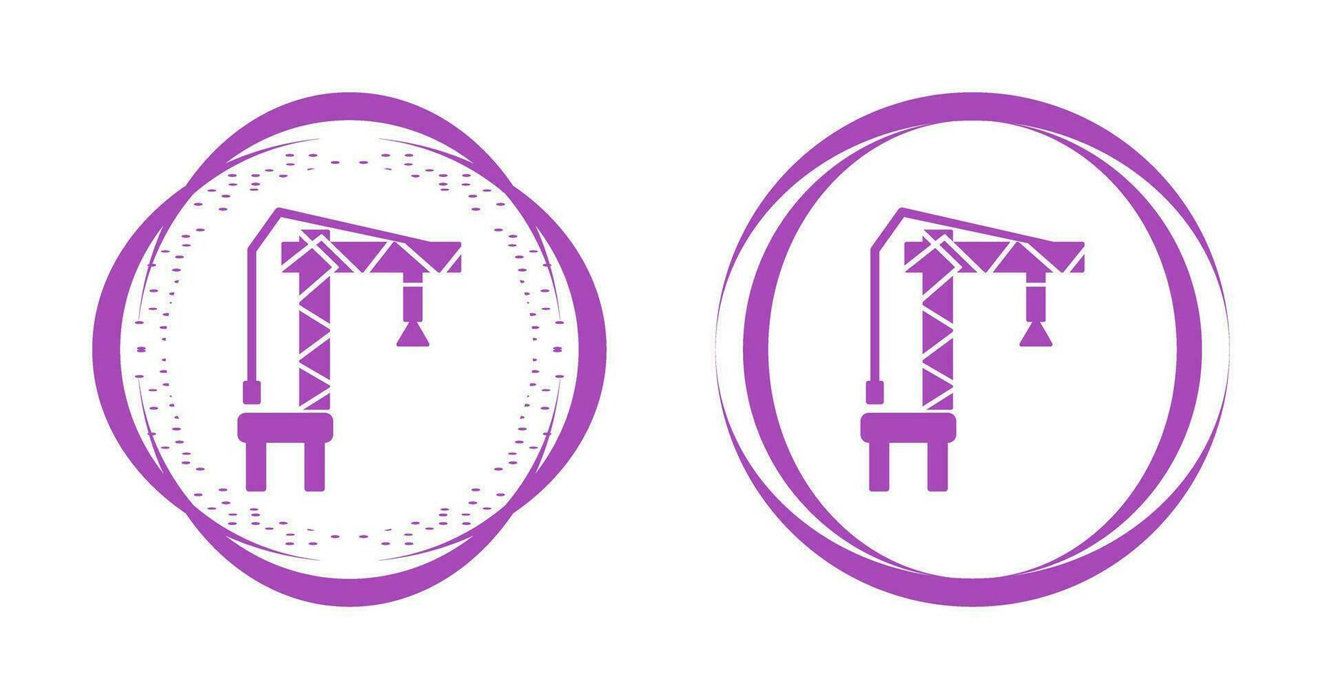 Harbor Crane Vector Icon