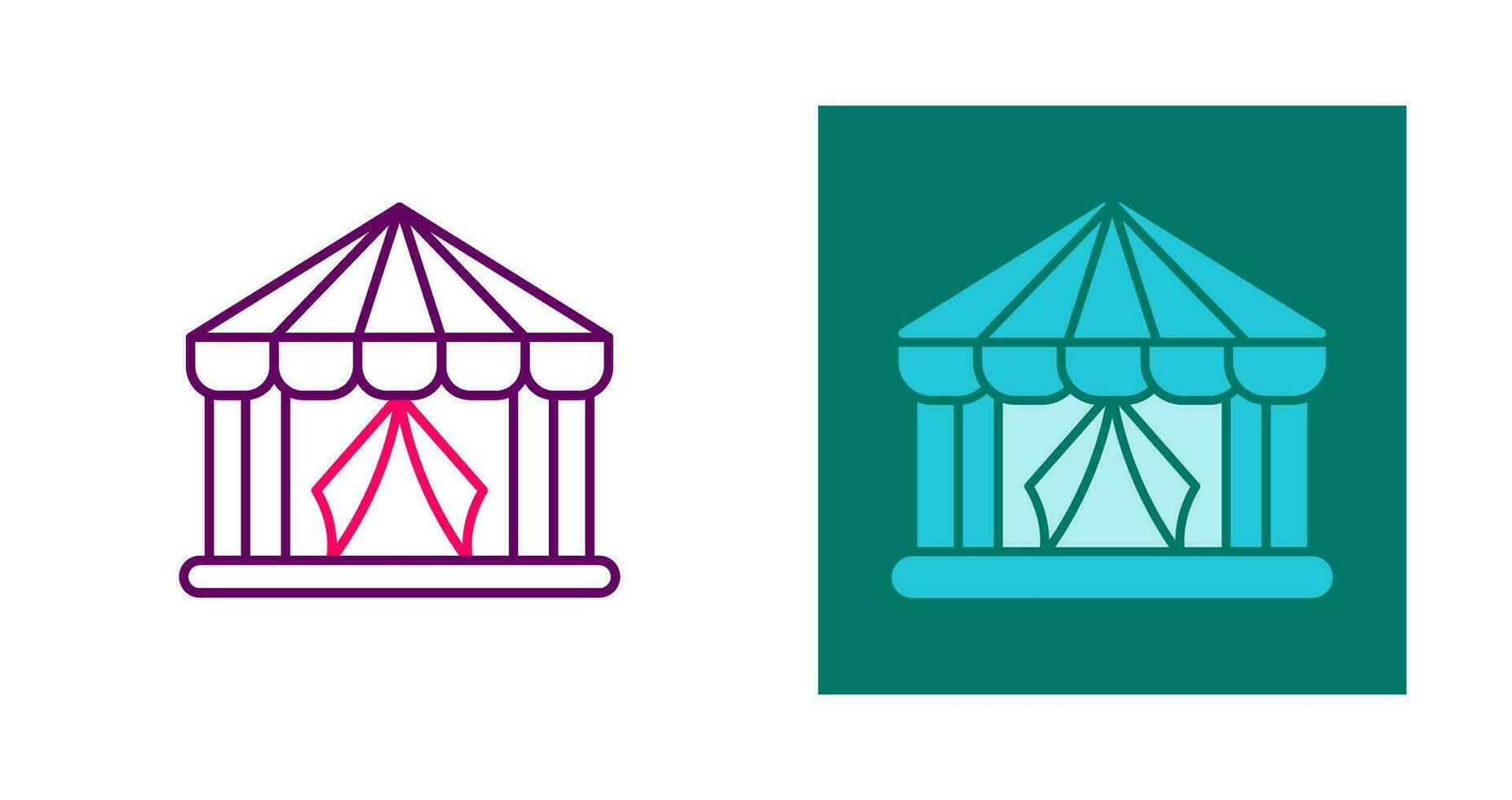 Circus Tent Vector Icon