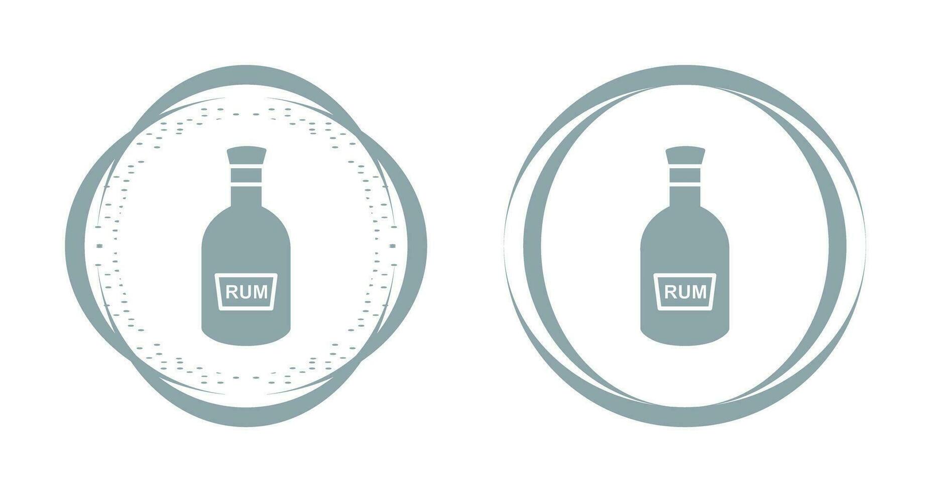 Bottle of Rum Vector Icon