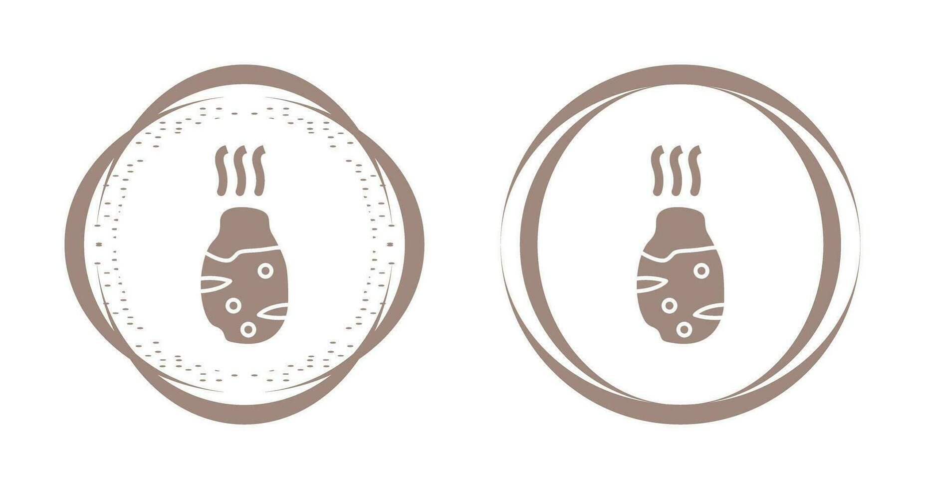 Roasted Potato Vector Icon
