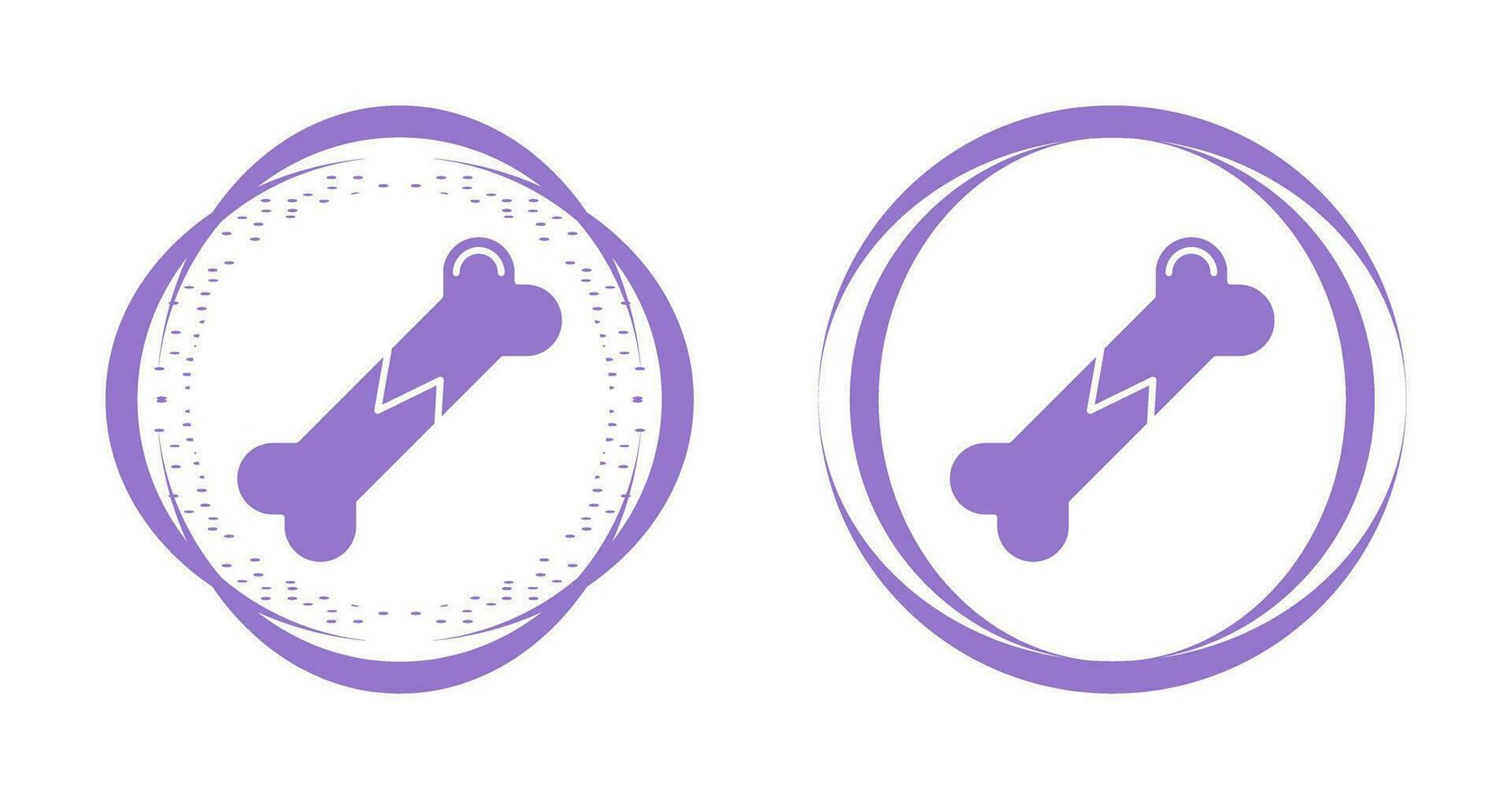 Broken Bone Vector Icon