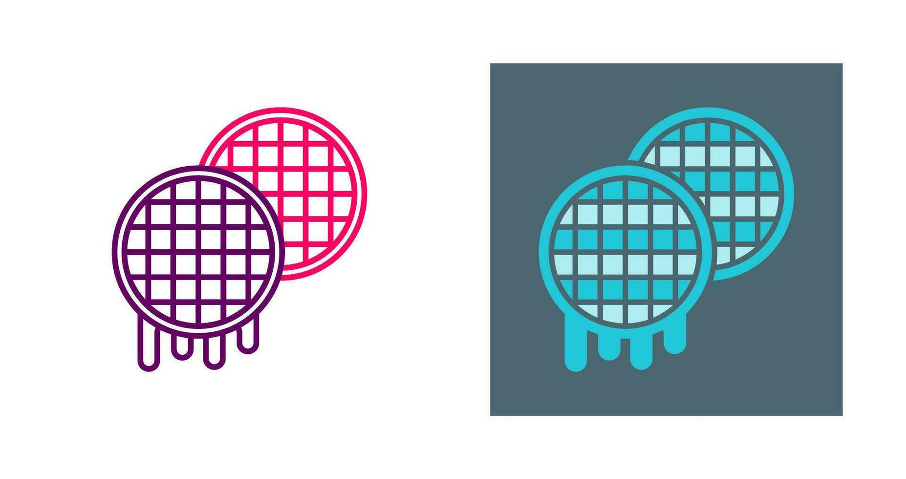 Waffle Vector Icon