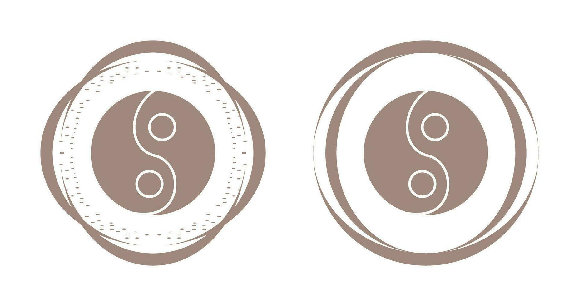 Yin Yang Vector Icon