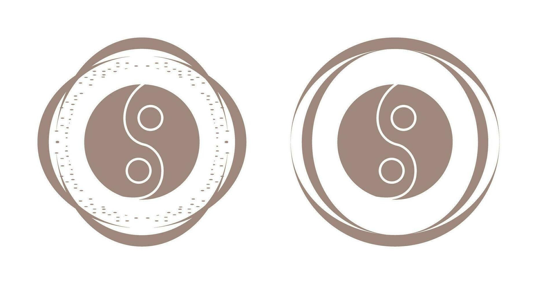 icono de vector de yin yang