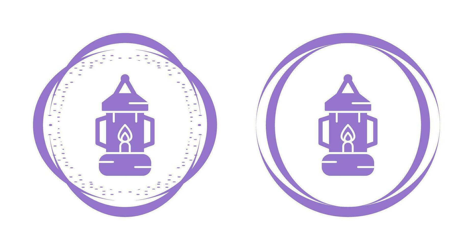 Oil Lamp Vector Icon
