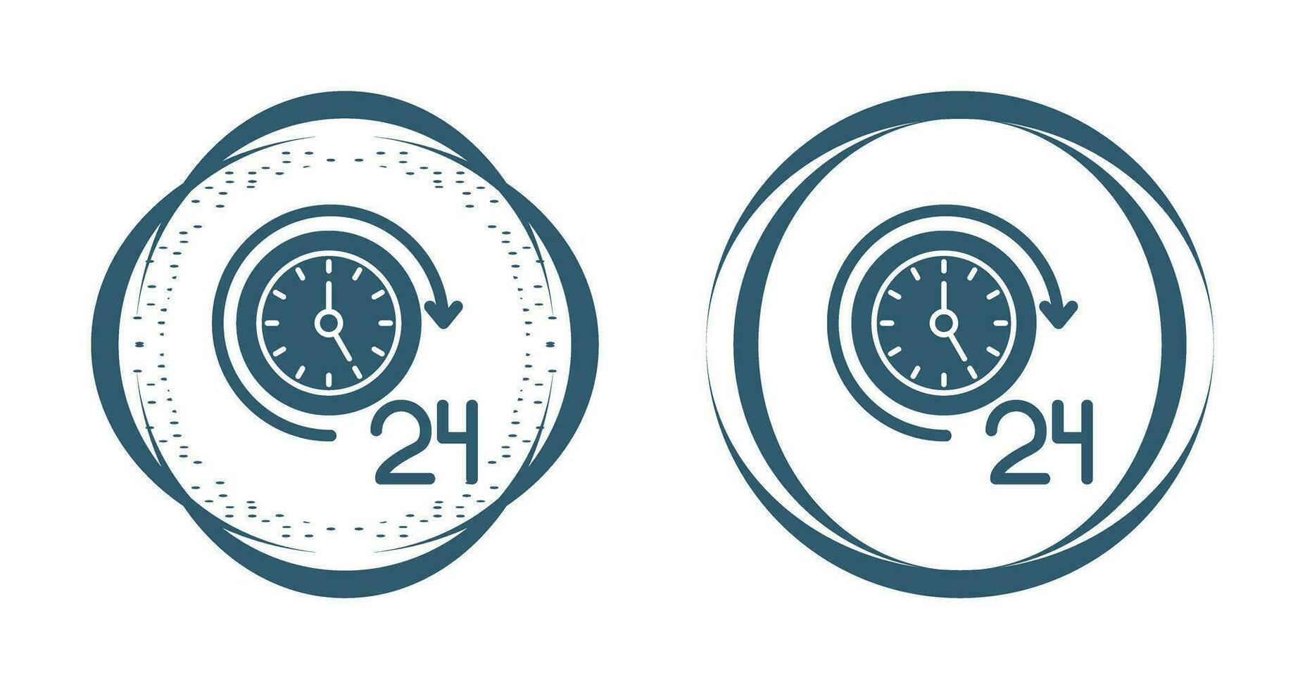 24 Hours Vector Icon