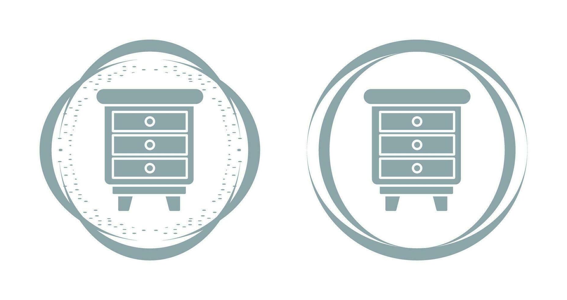 Chest Of Drawers Vector Icon