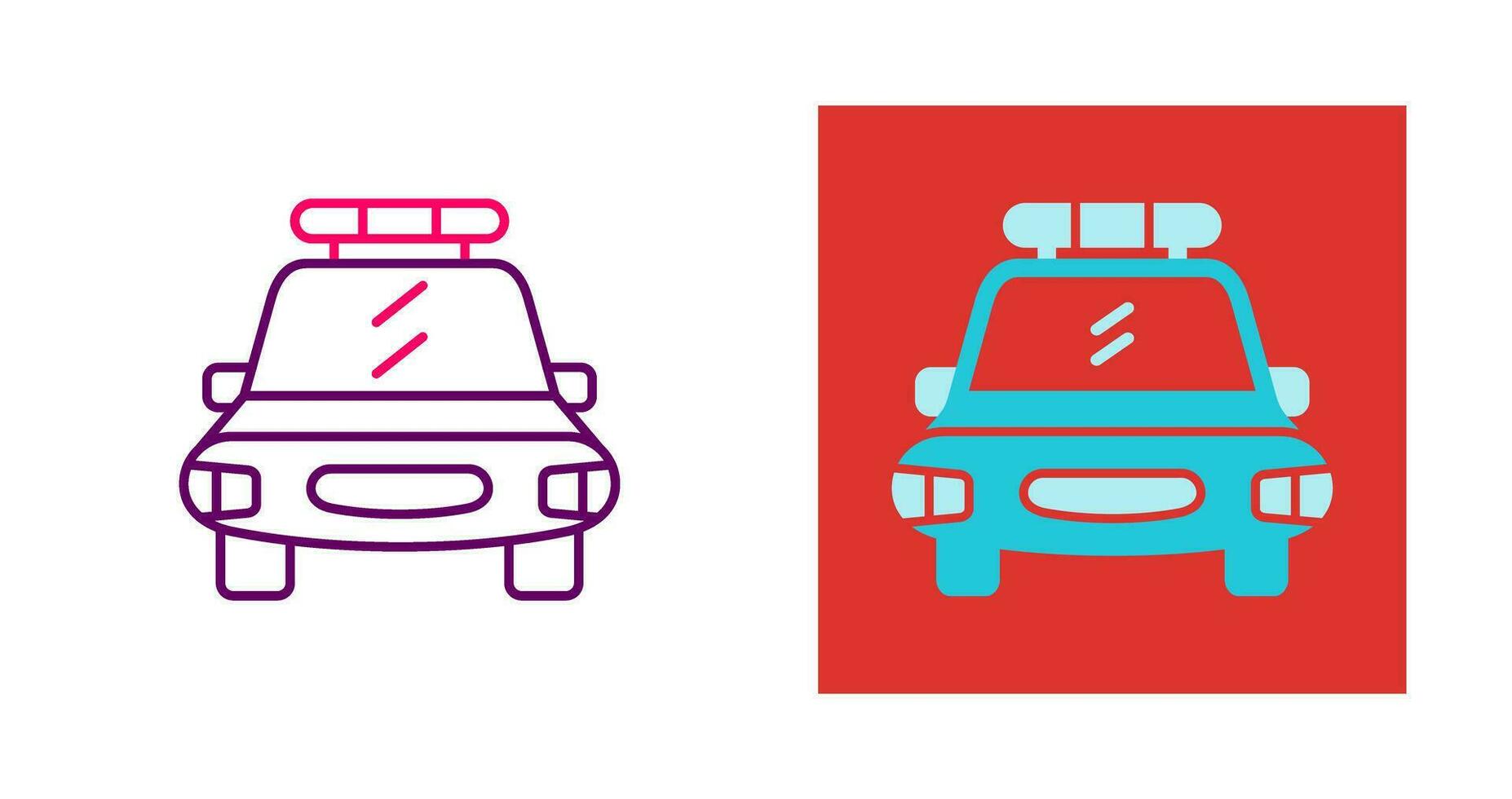 Police Car Vector Icon