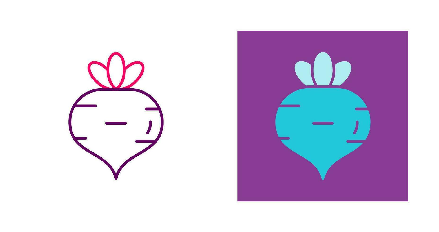 Turnip Vector Icon