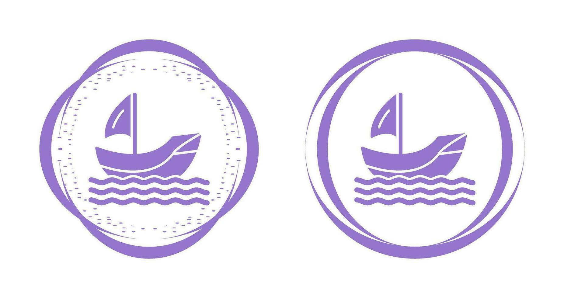 icono de vector de barco