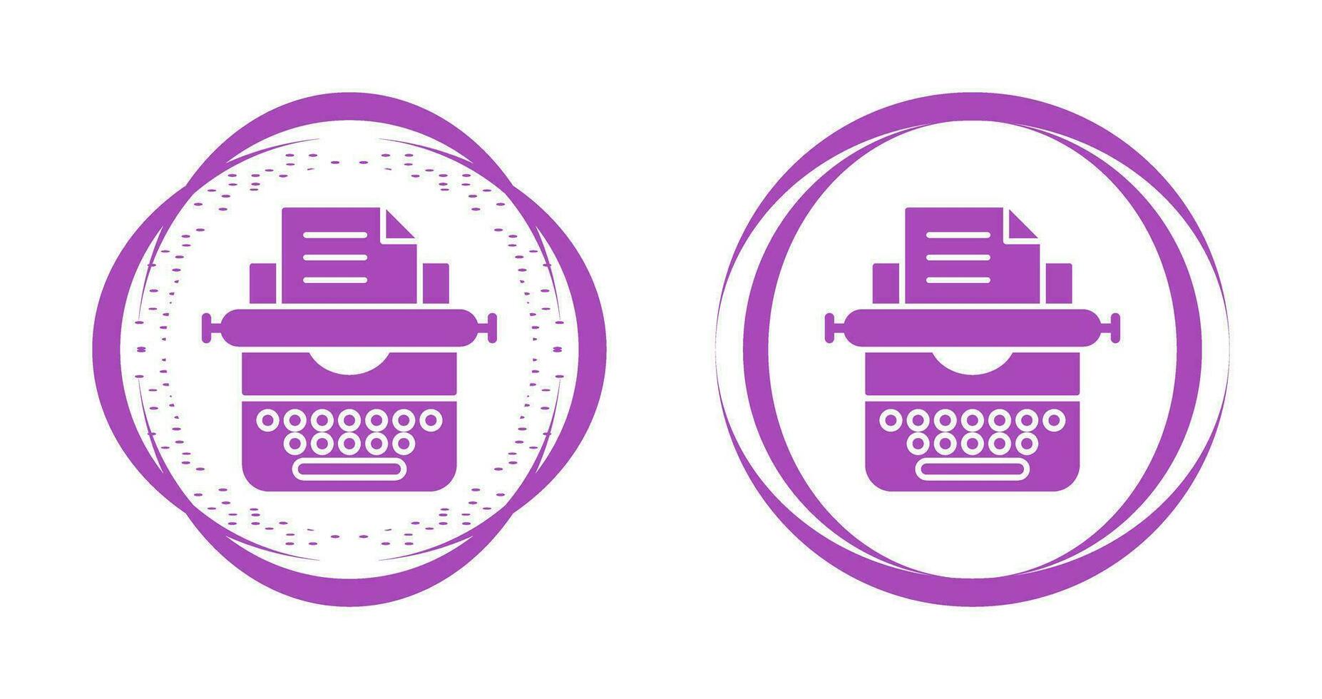 Typewriter Vector Icon