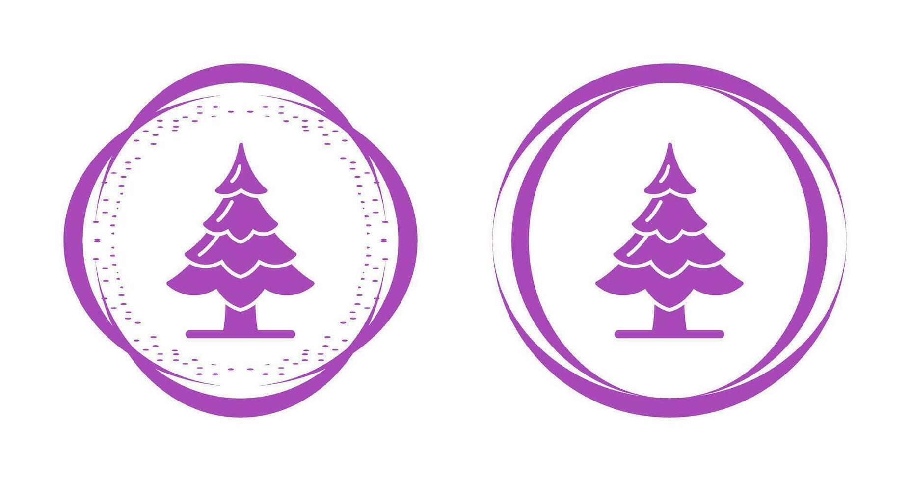 icono de vector de árbol de pino