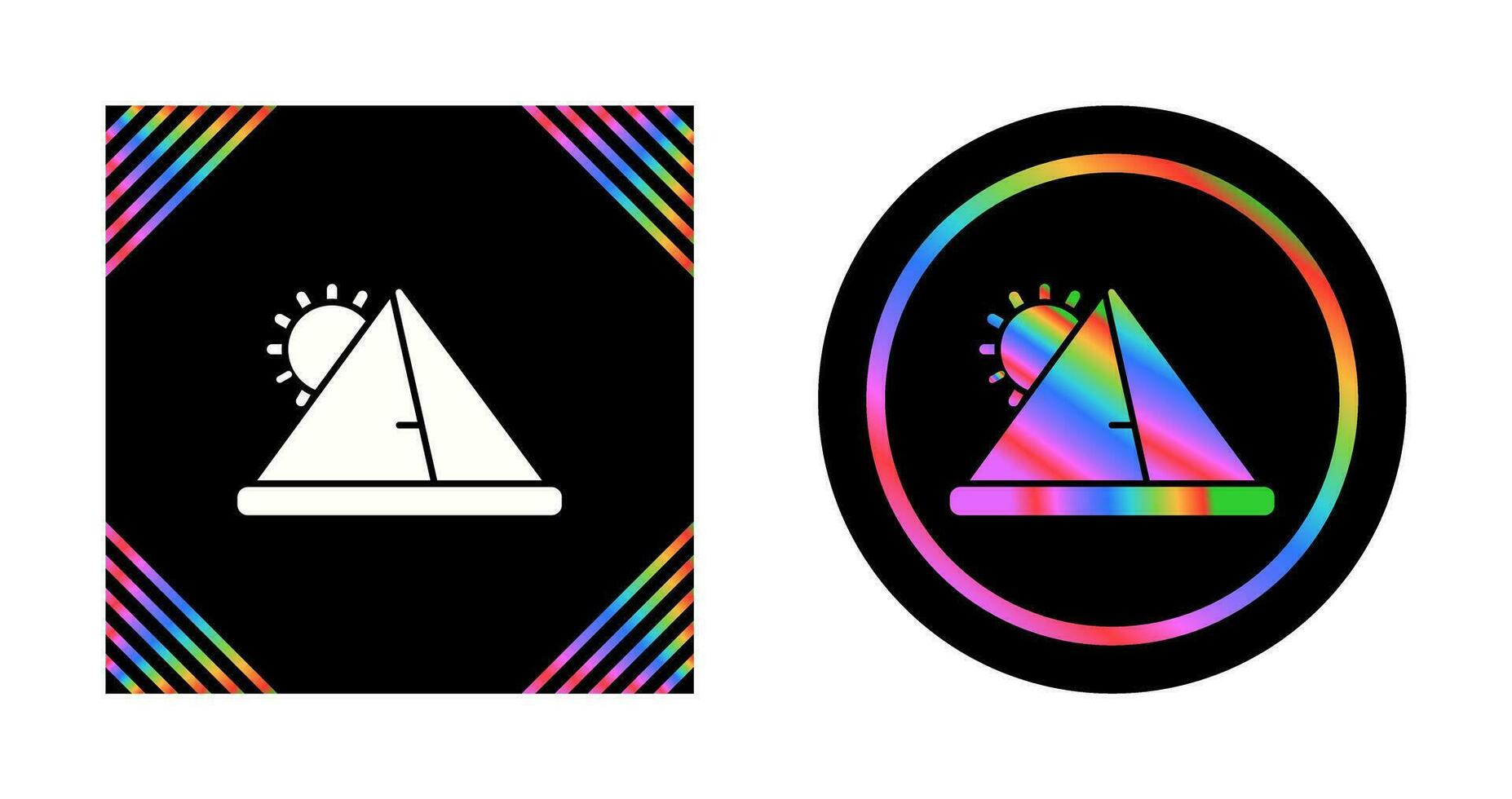 Pyramid Vector Icon