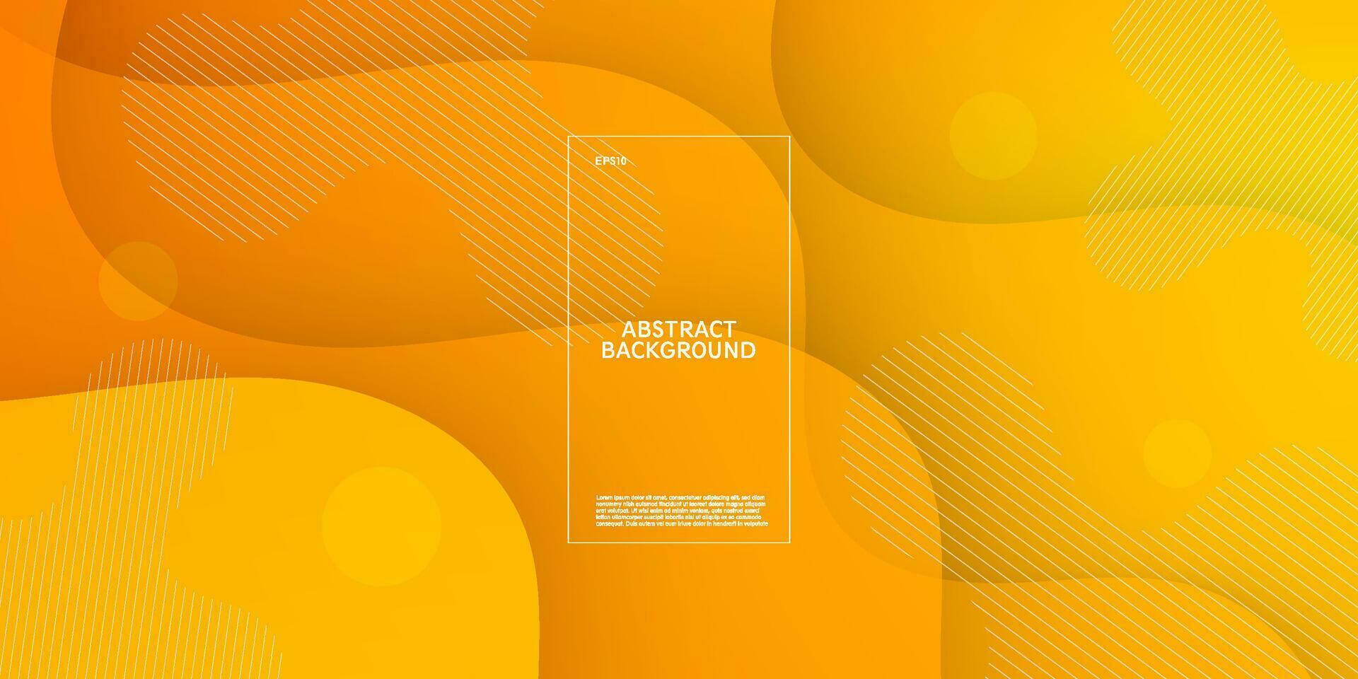 Abstract orange wave background with bright gradient. Abstract geometric pattern simple background for banner, brochure, presentation design, and business card. Eps10 vector