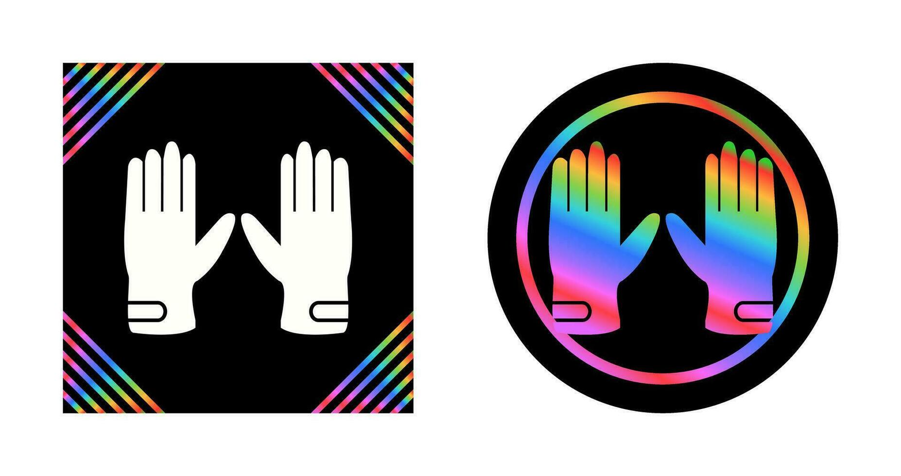 Leather Gloves Vector Icon
