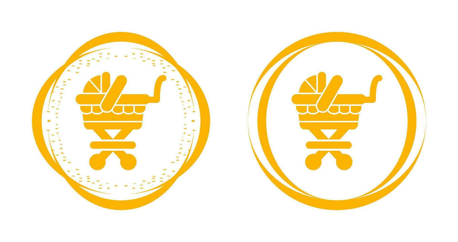 Baby Carriage Vector Icon
